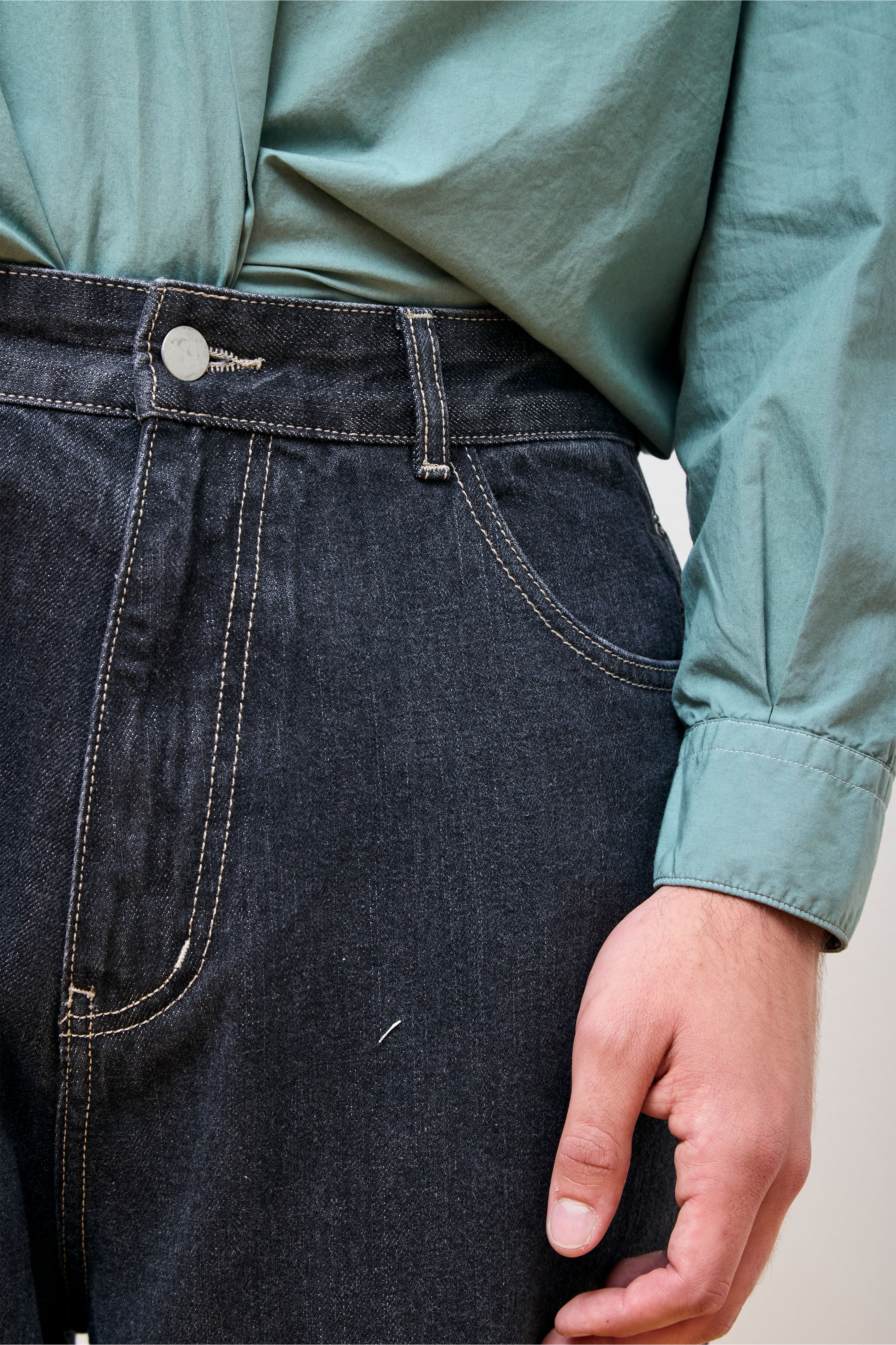 Creator Denim Pants Washed Black