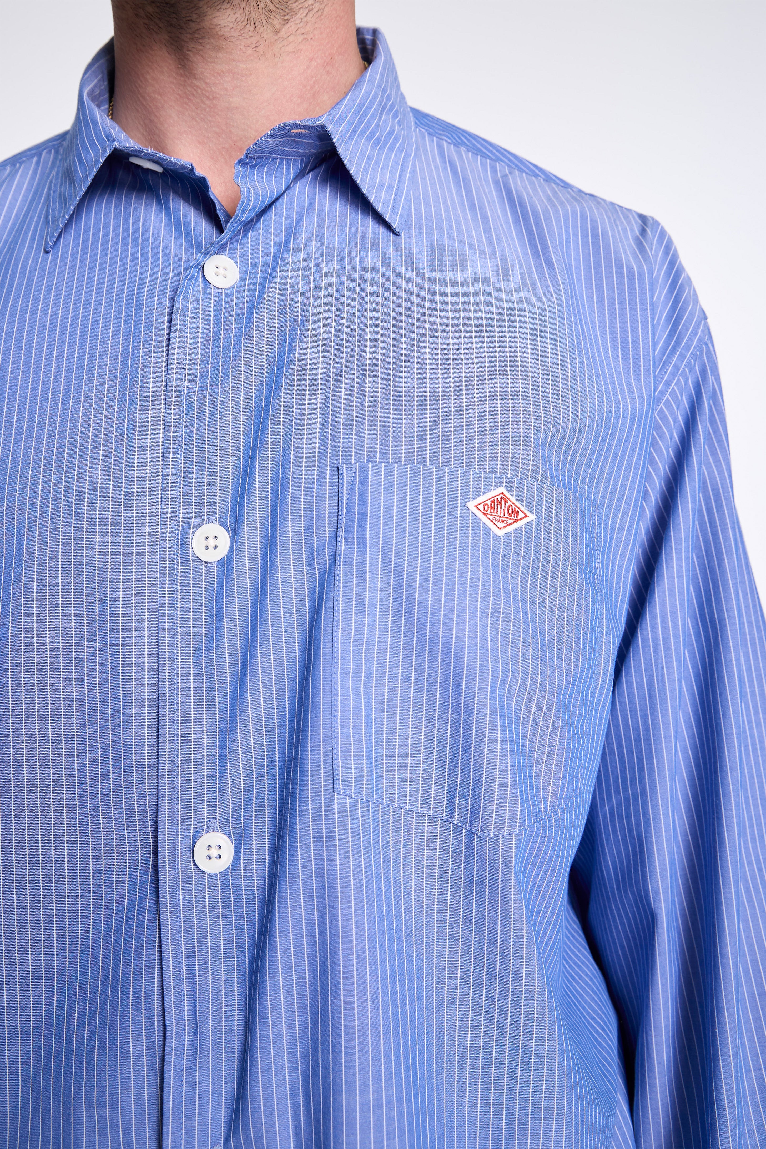 Work Shirt Blue/White Stripe
