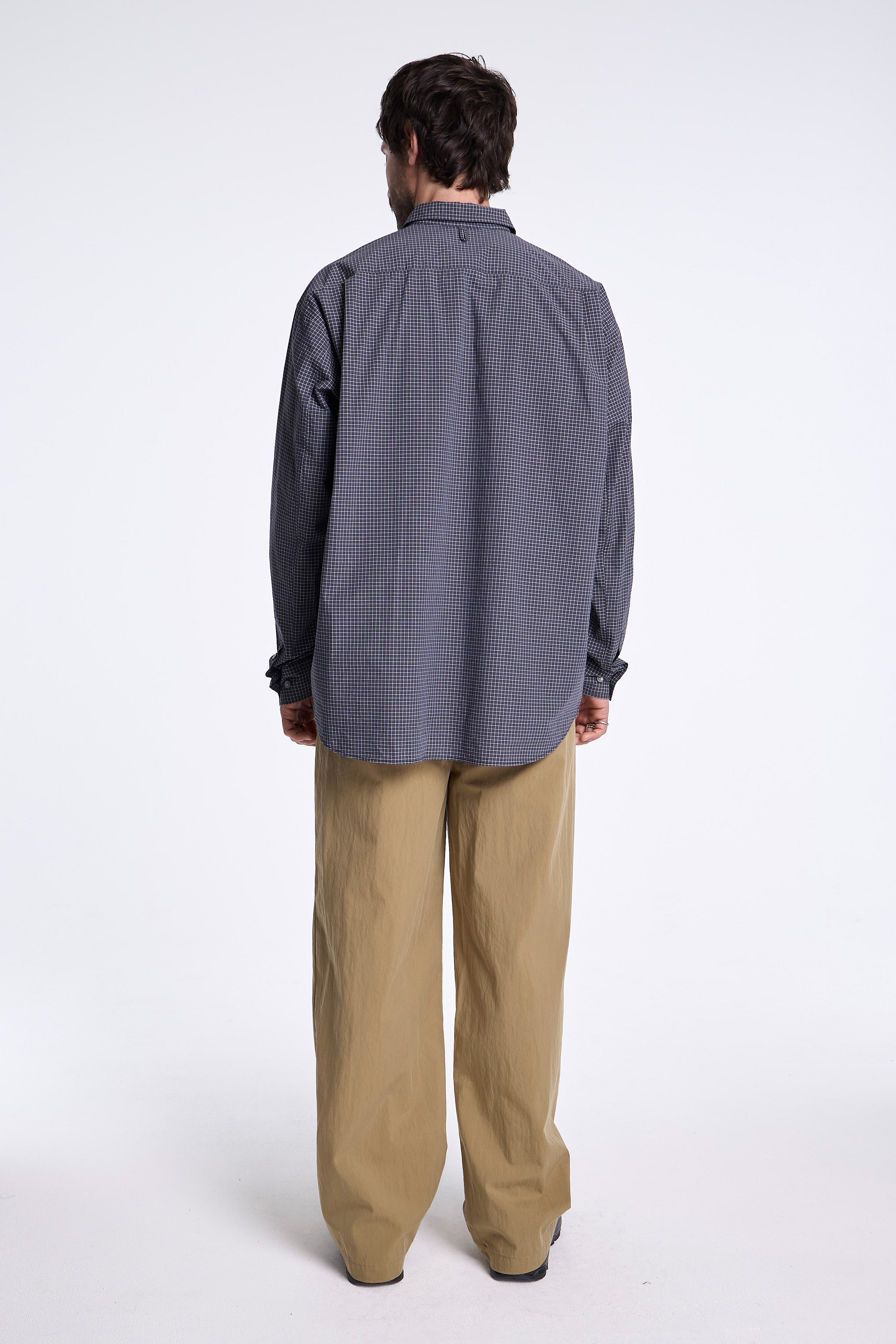 Work Shirt Jacket Black/White Graph Check