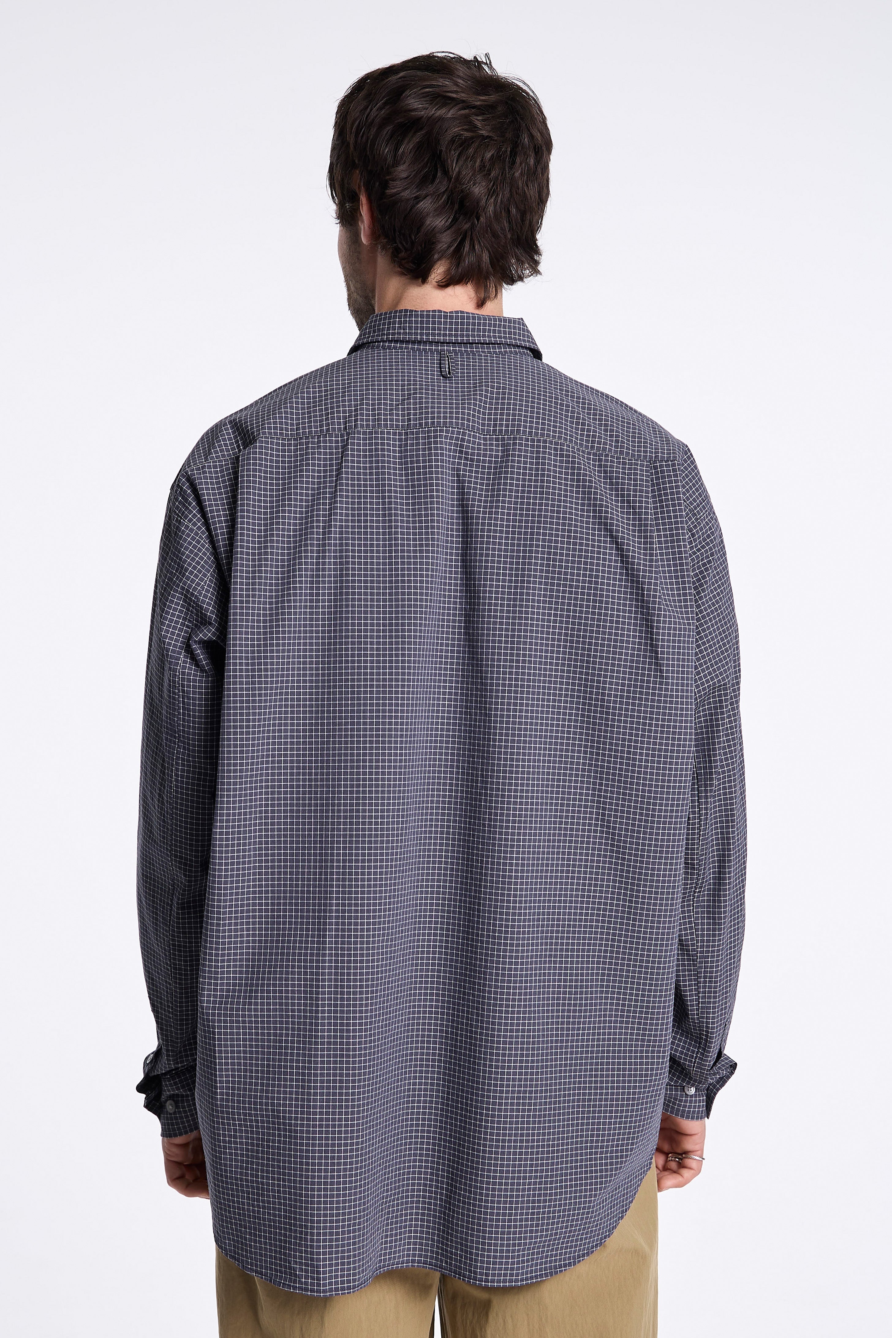 Work Shirt Jacket Black/White Graph Check