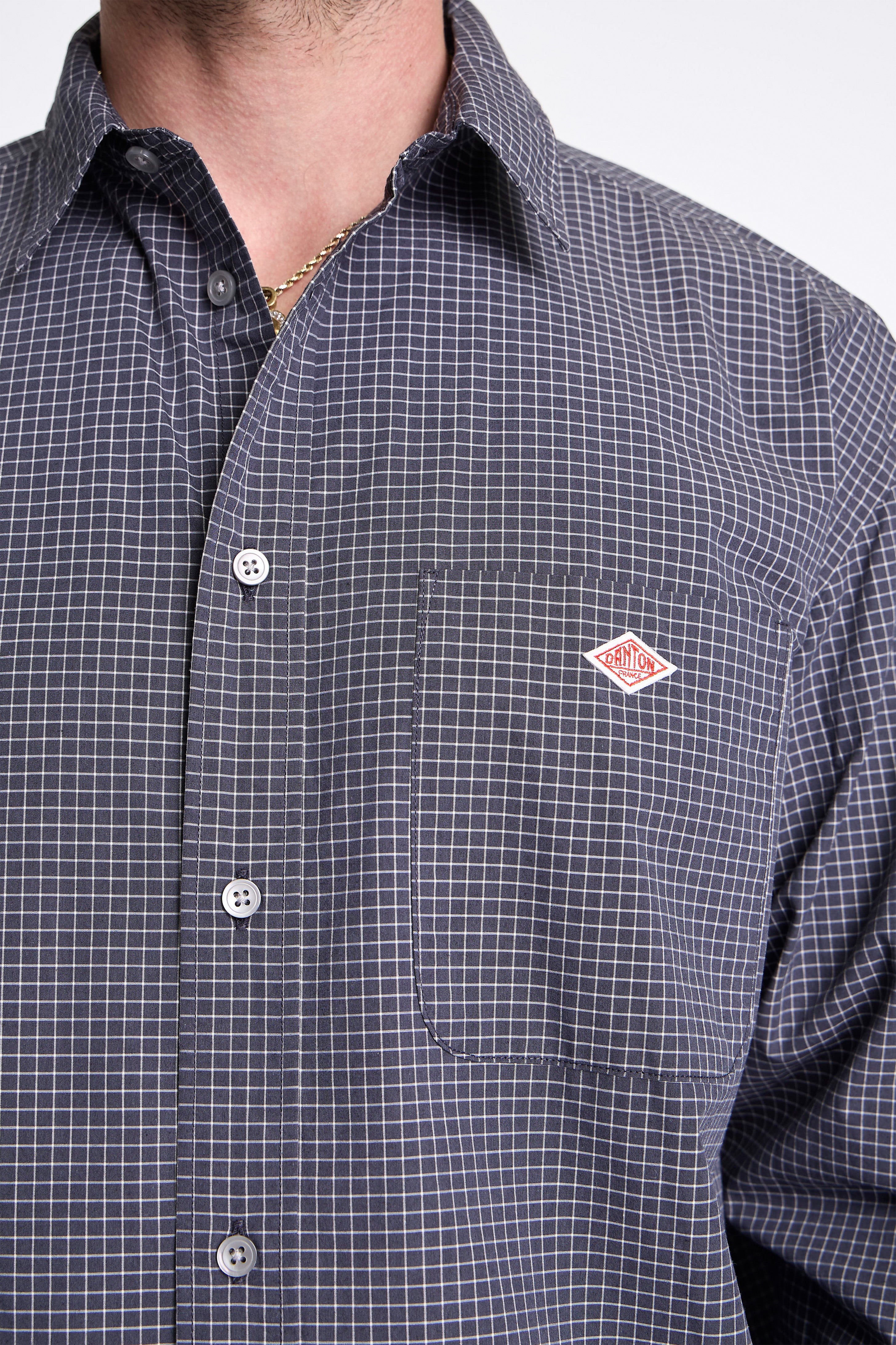Work Shirt Jacket Black/White Graph Check