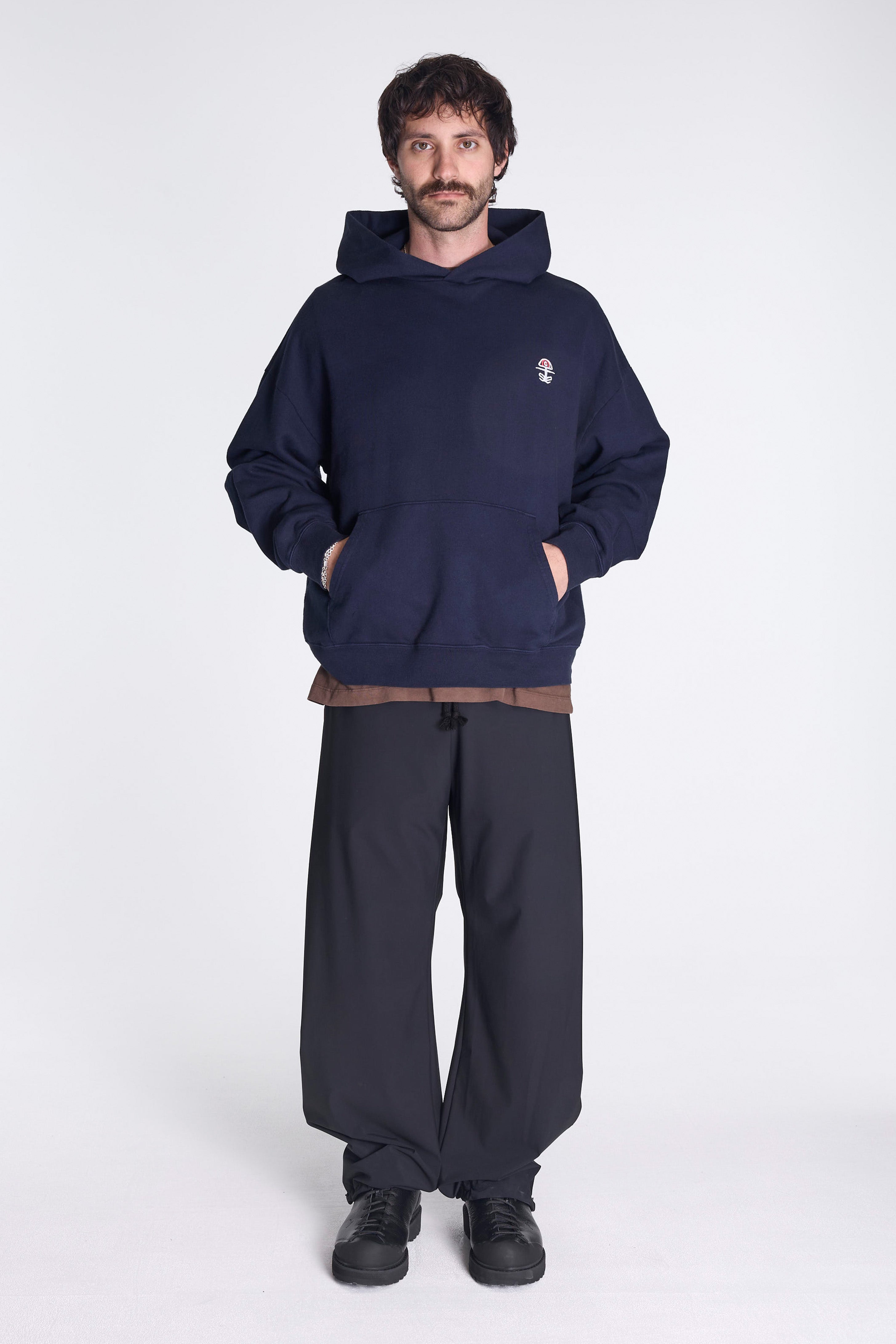 California Cotton Hoodie Chakra Navy