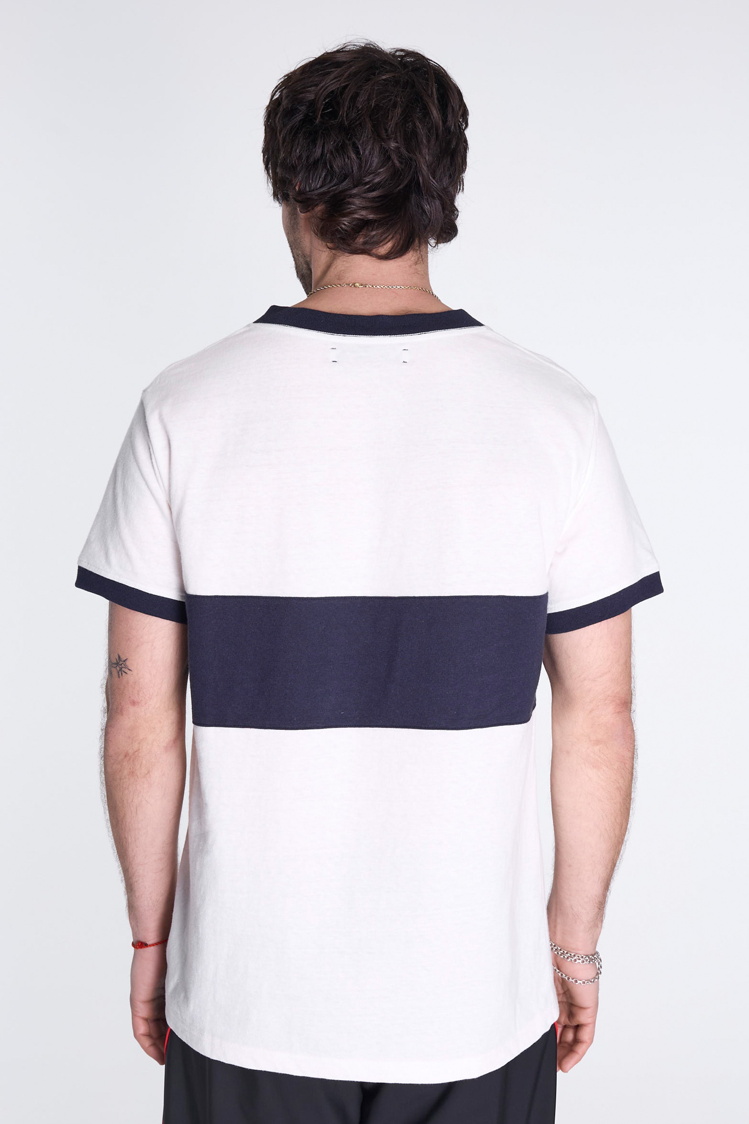 Japan Cotton Ringer Tee Vintage White/Navy