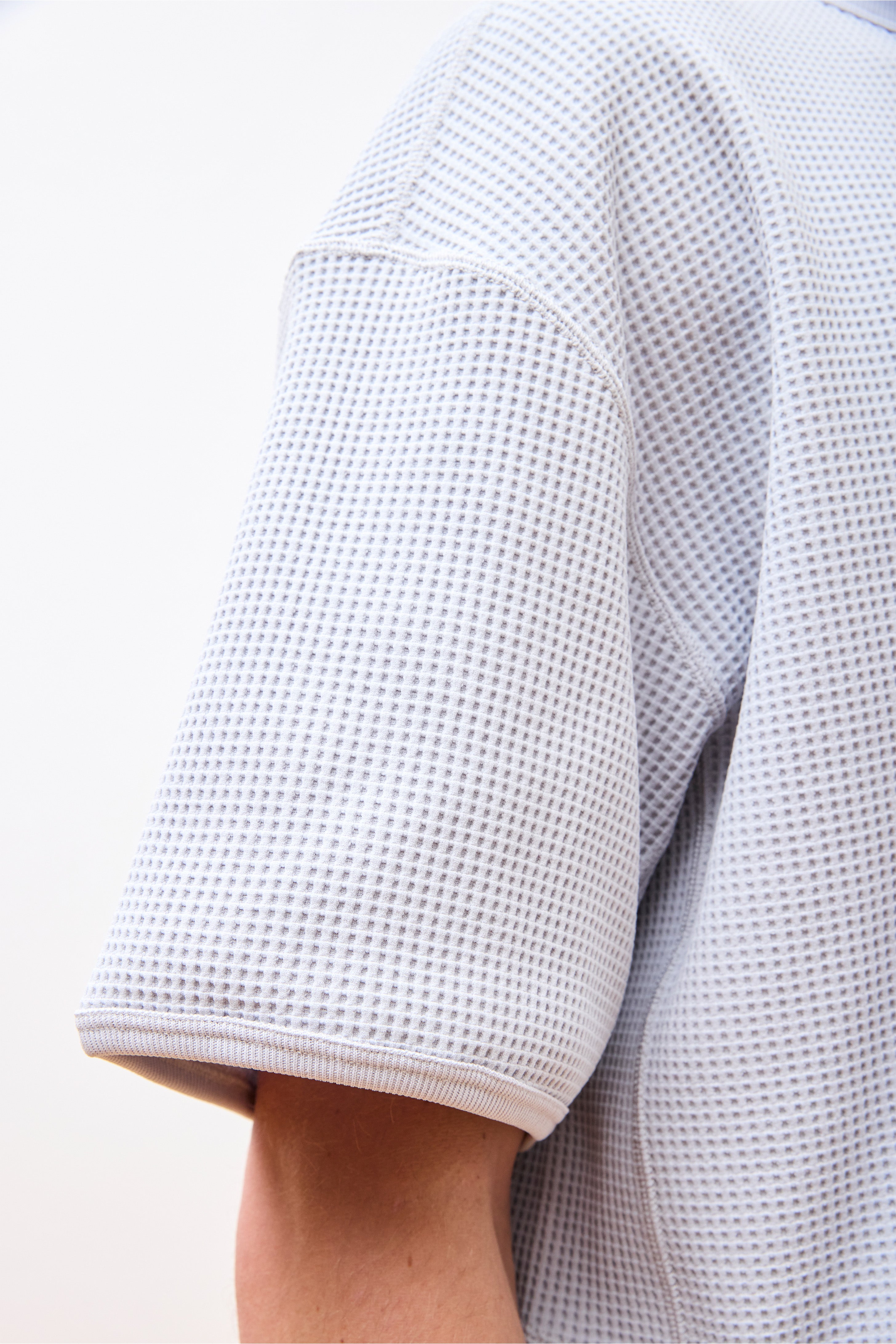 Dry Waffle T-Shirt Light Grey