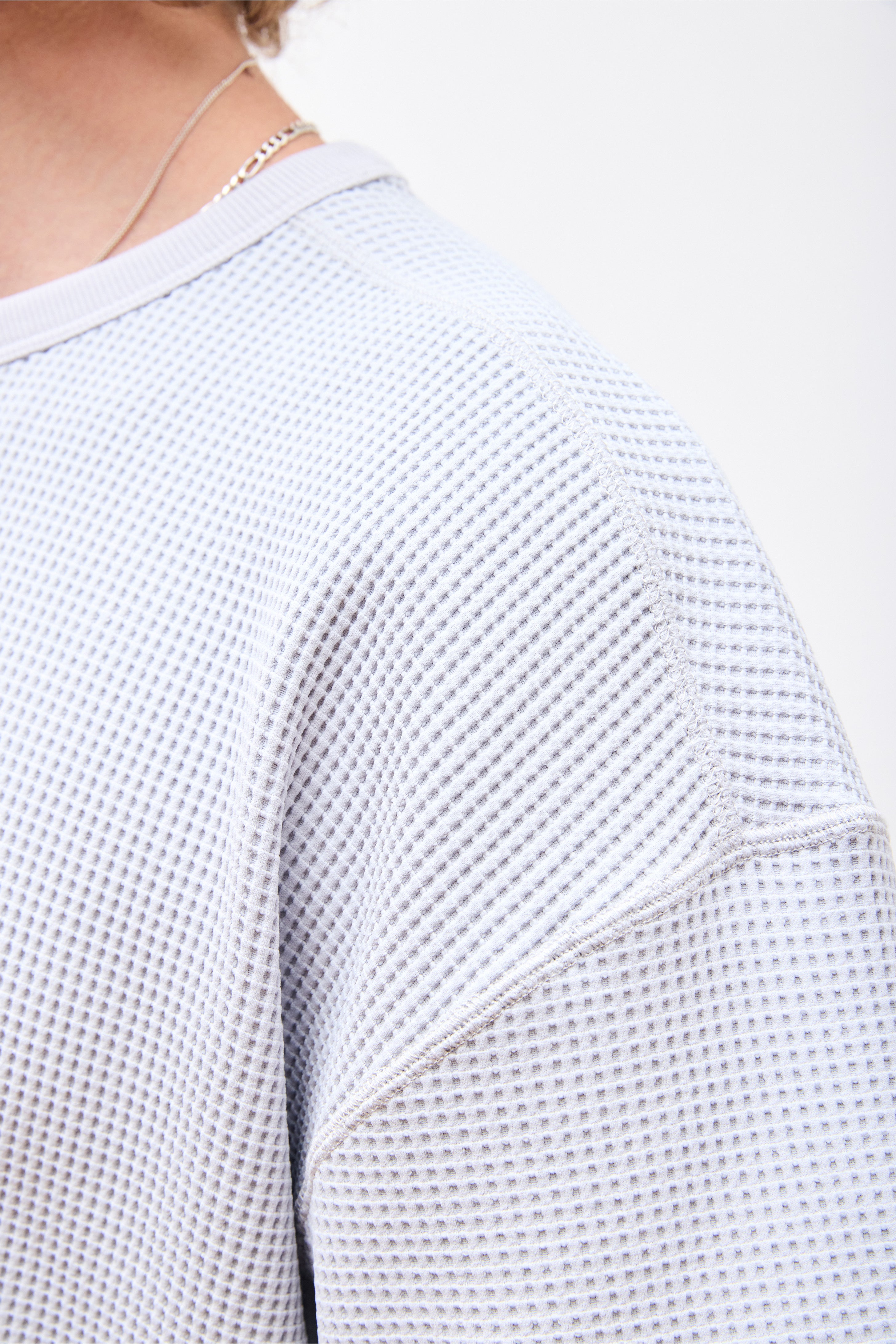 Dry Waffle T-Shirt Light Grey