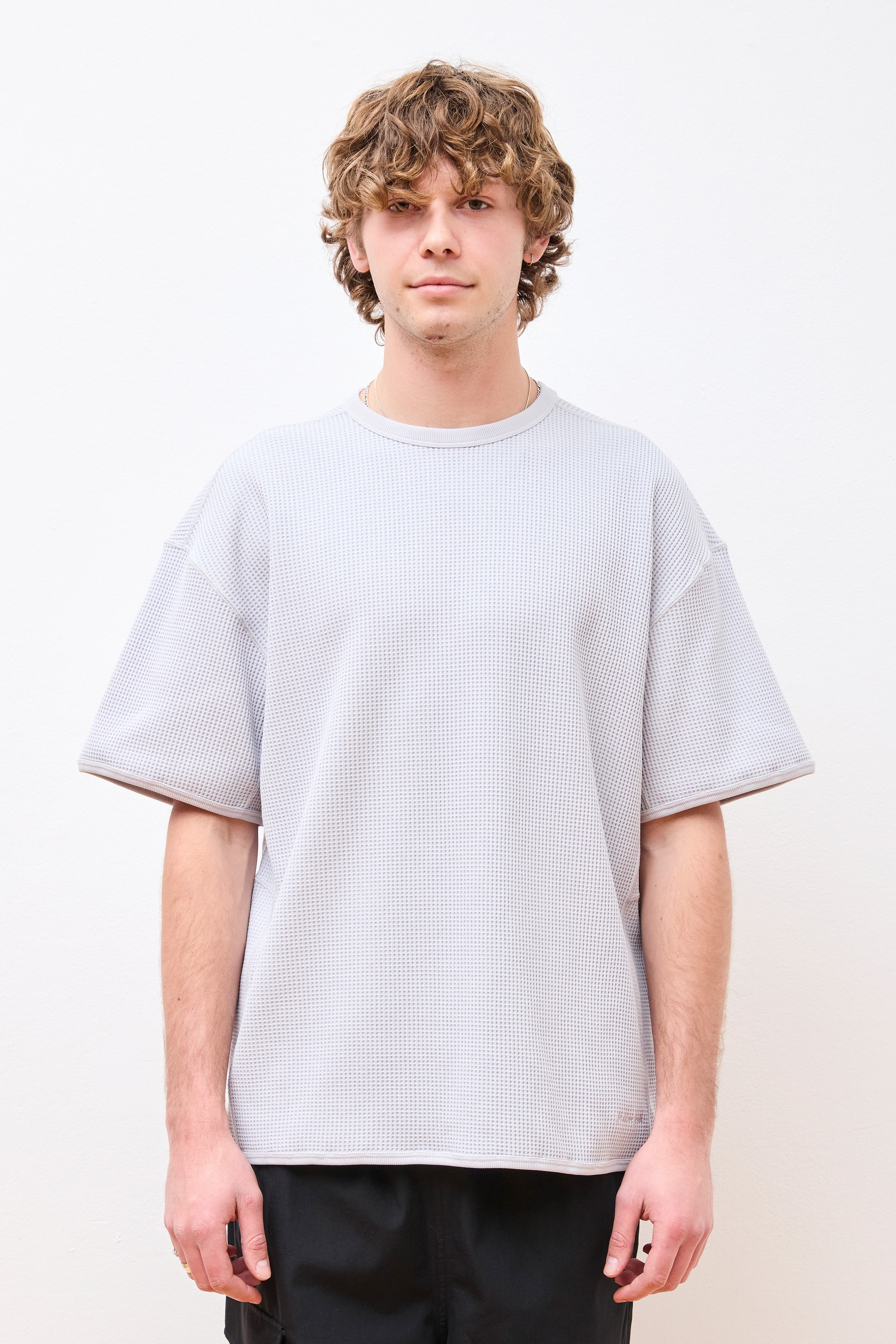 Dry Waffle T-Shirt Light Grey