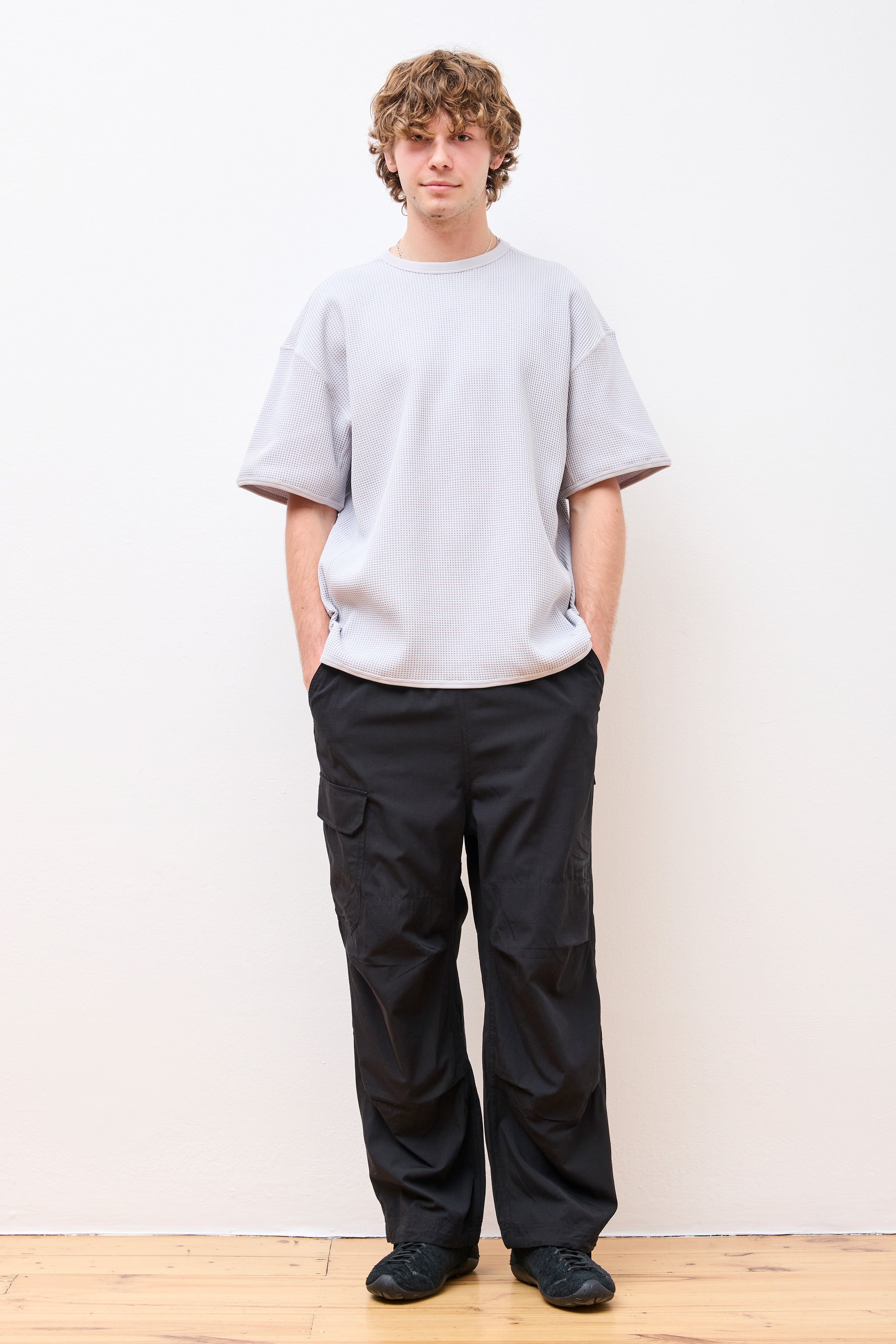 Dry Waffle T-Shirt Light Grey