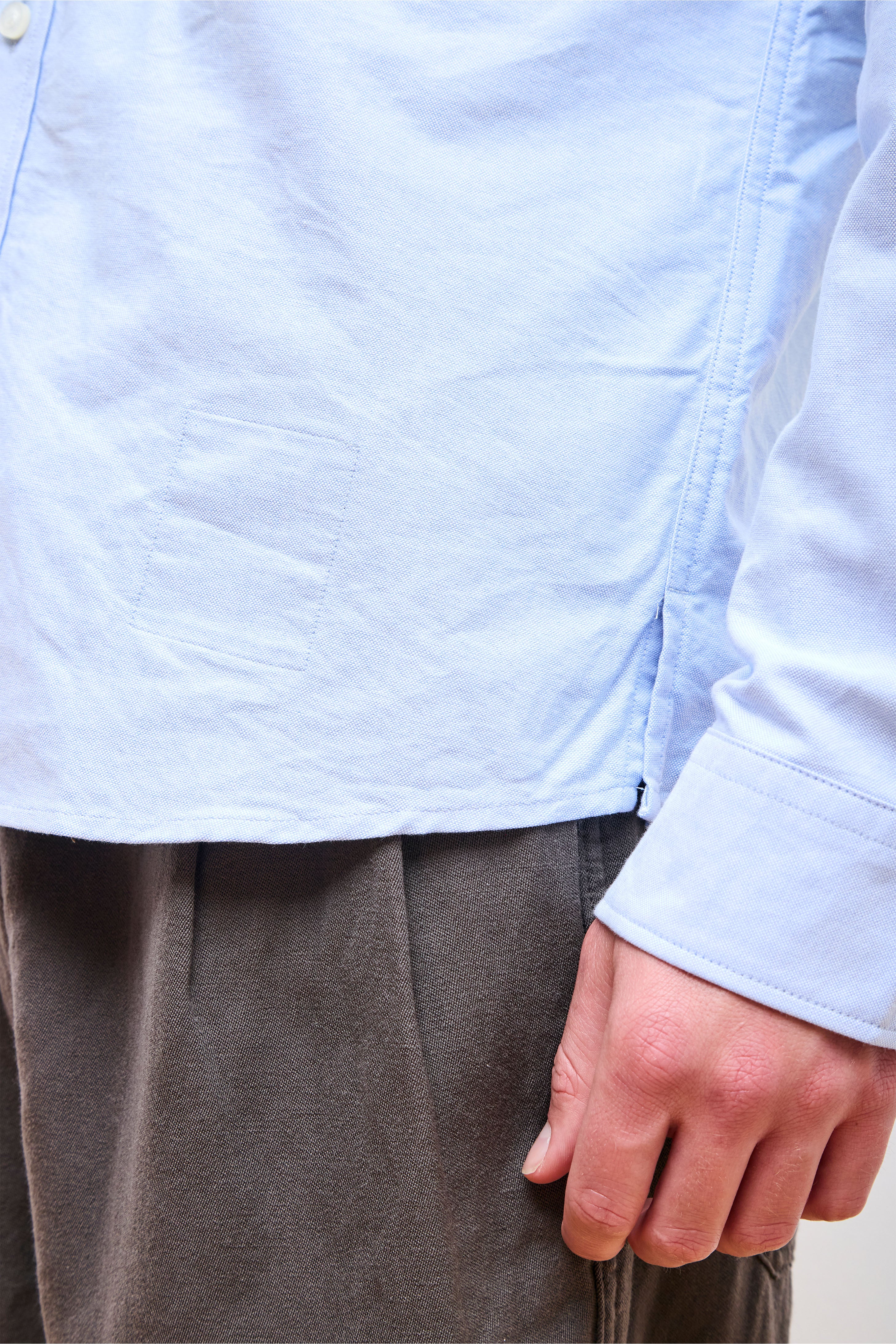 Dweller B.D. Shirt Cotton Oxford Blue