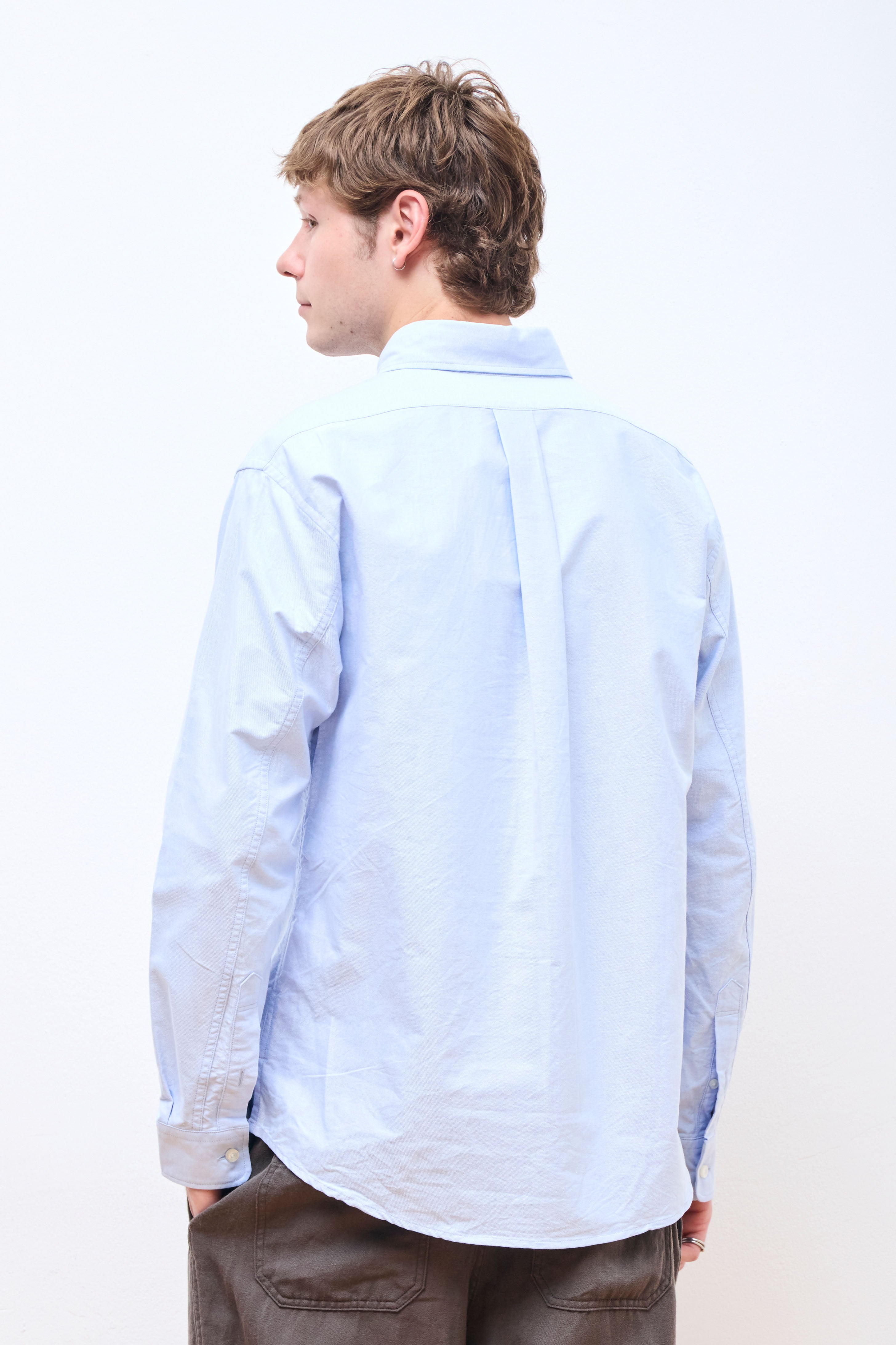 Dweller B.D. Shirt Cotton Oxford Blue