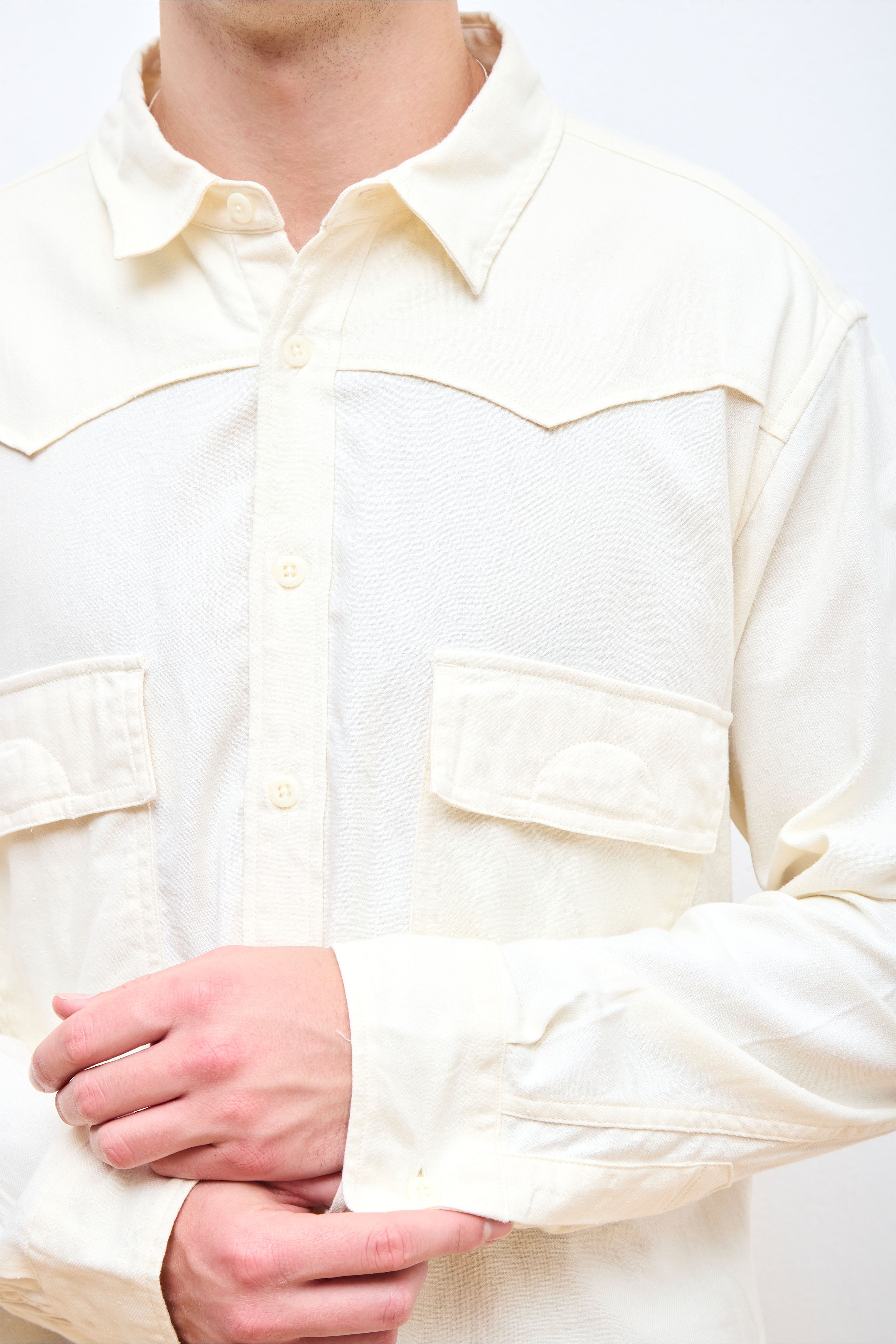 Explorer Shirt Cotton Silk Off White