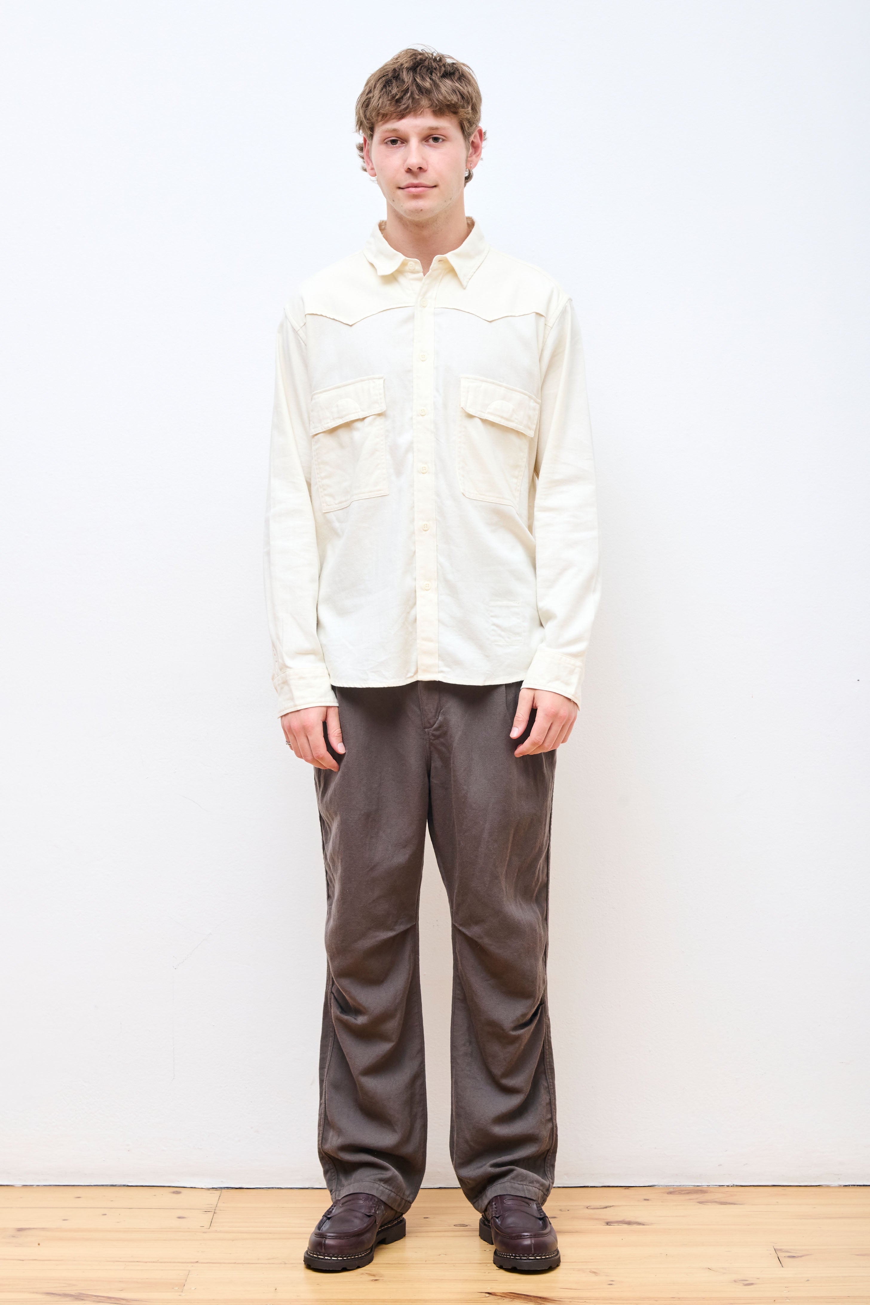 Explorer Shirt Cotton Silk Off White