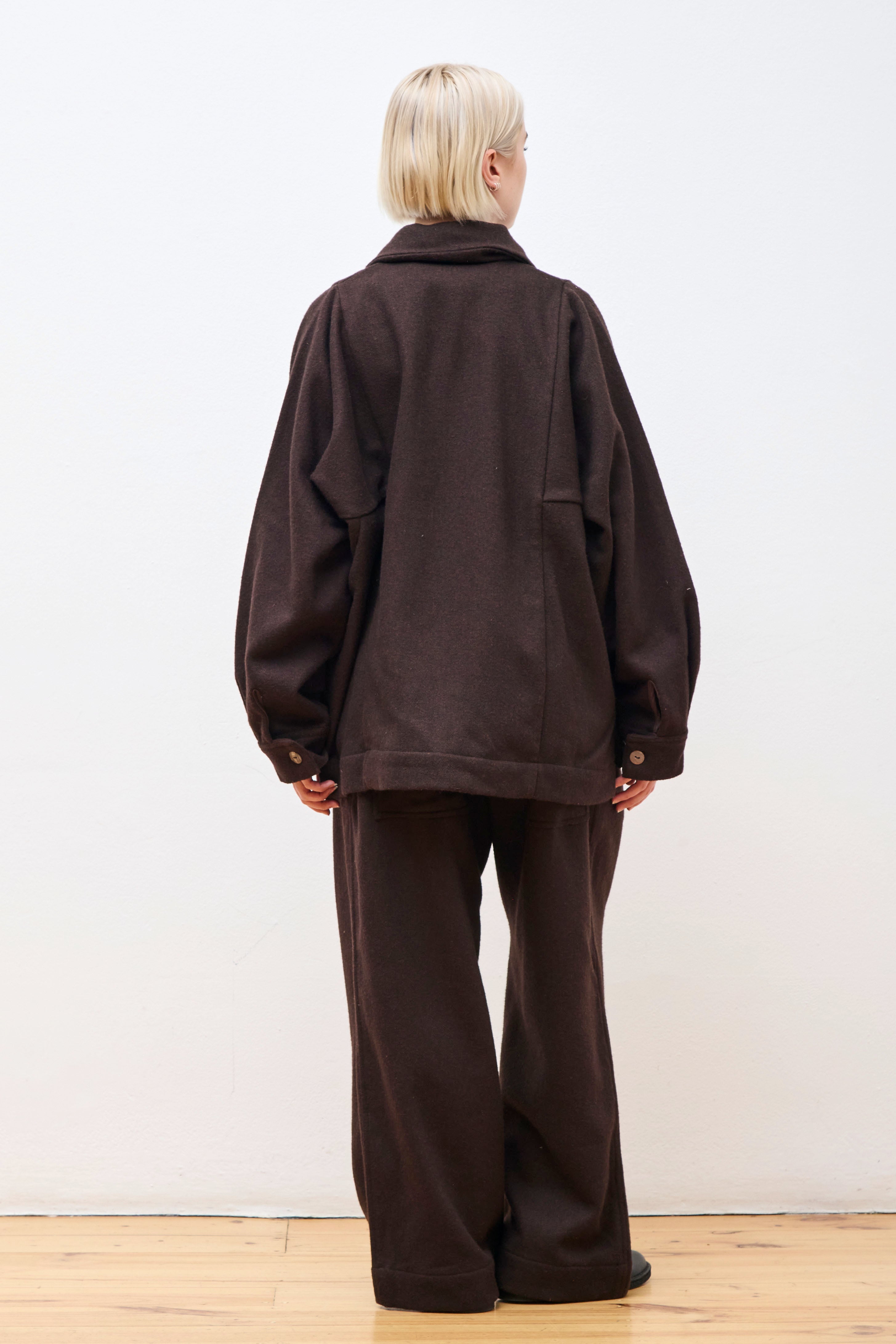 Farmer Jacket F Naturally Dyed Antique Wool