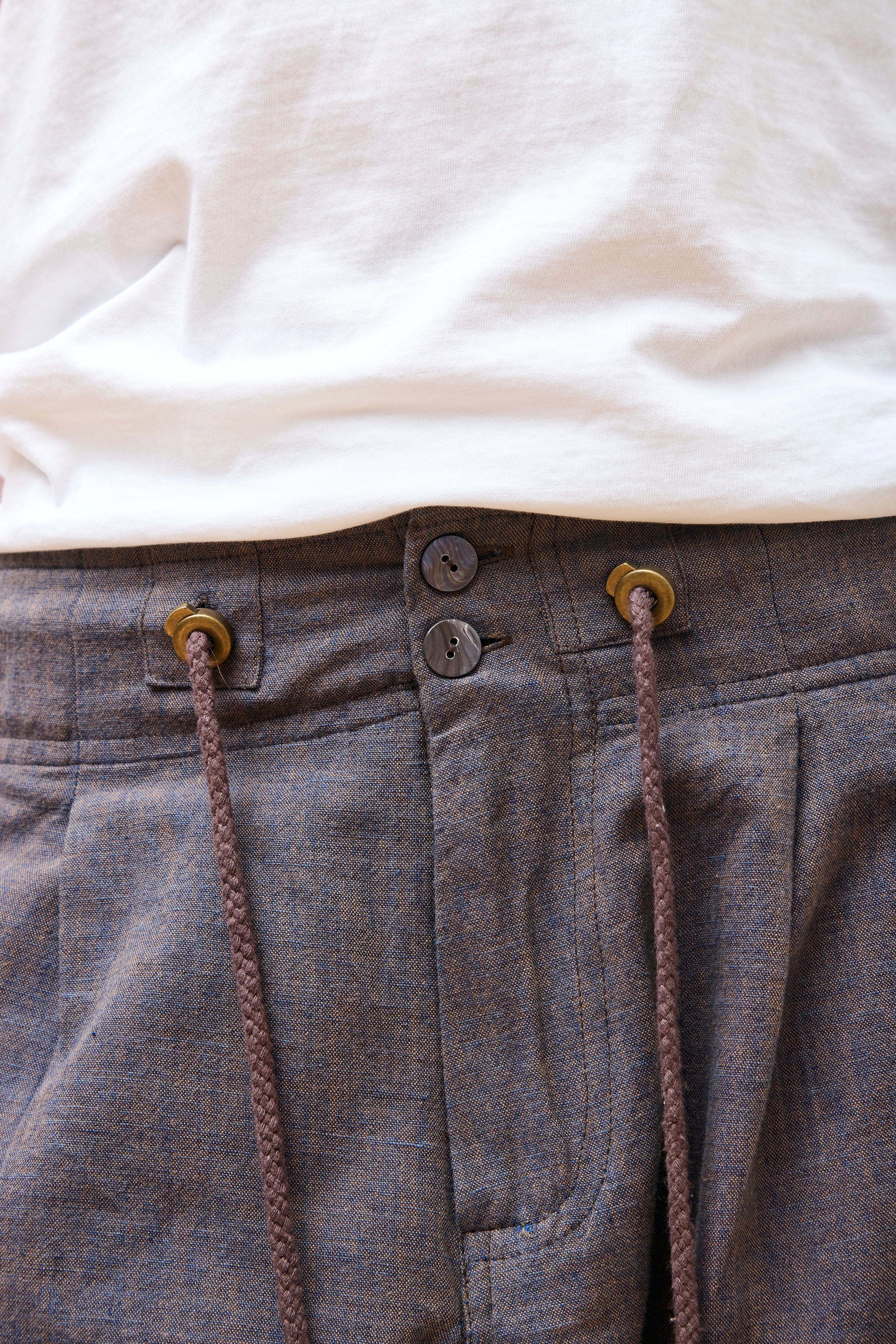 Farmer Pant Persimmon & Indigo Cotton