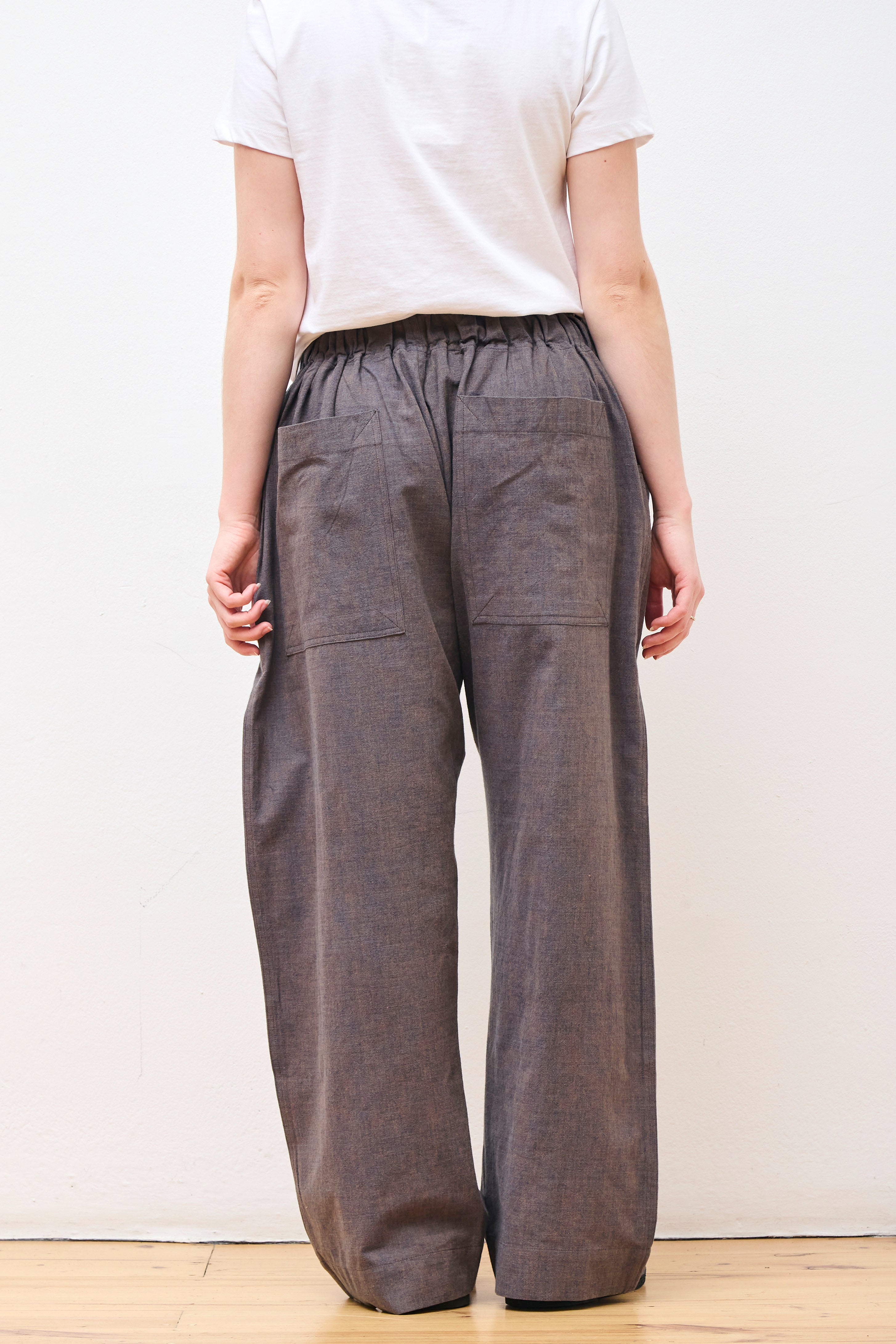 Farmer Pant Persimmon & Indigo Cotton