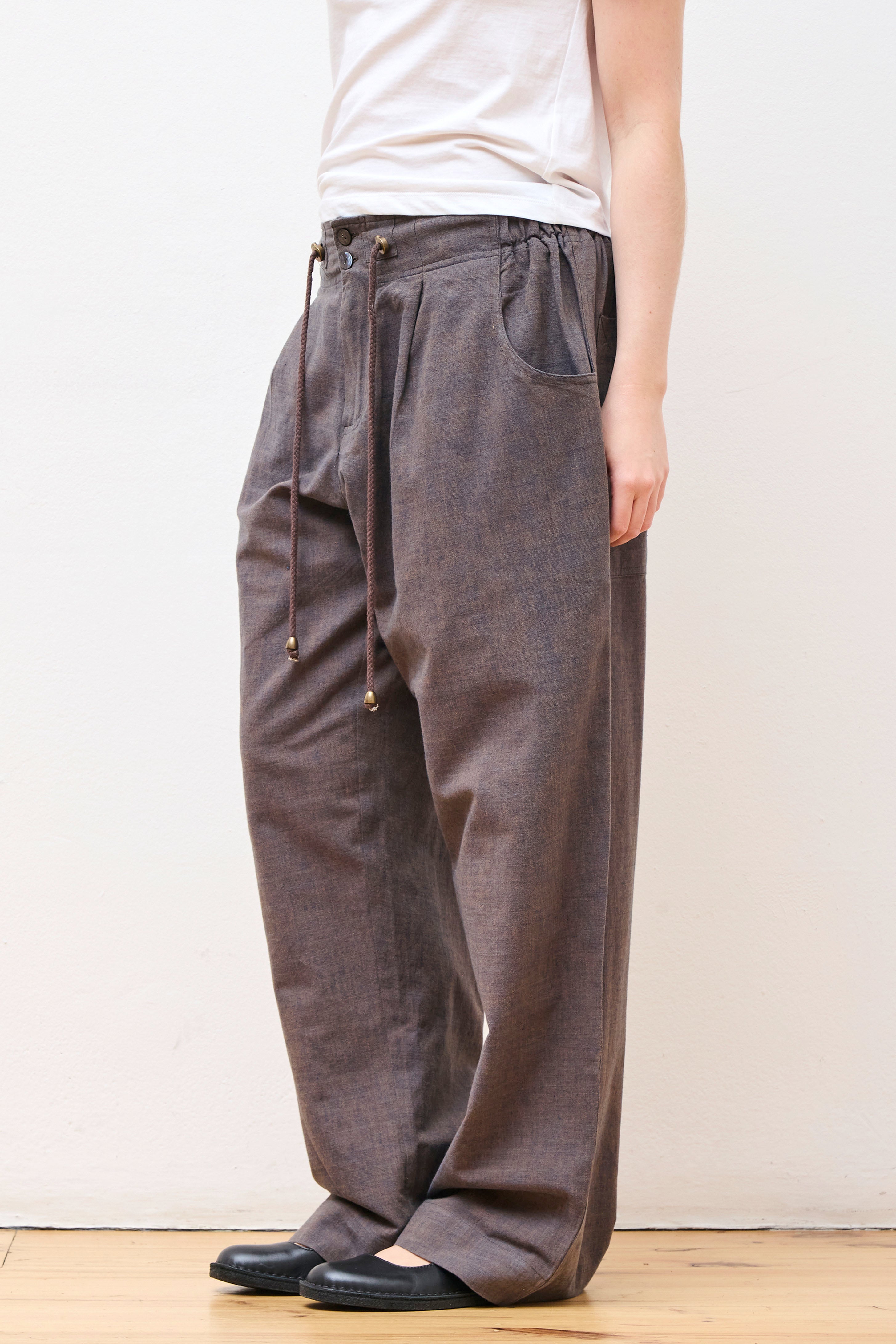 Farmer Pant Persimmon & Indigo Cotton