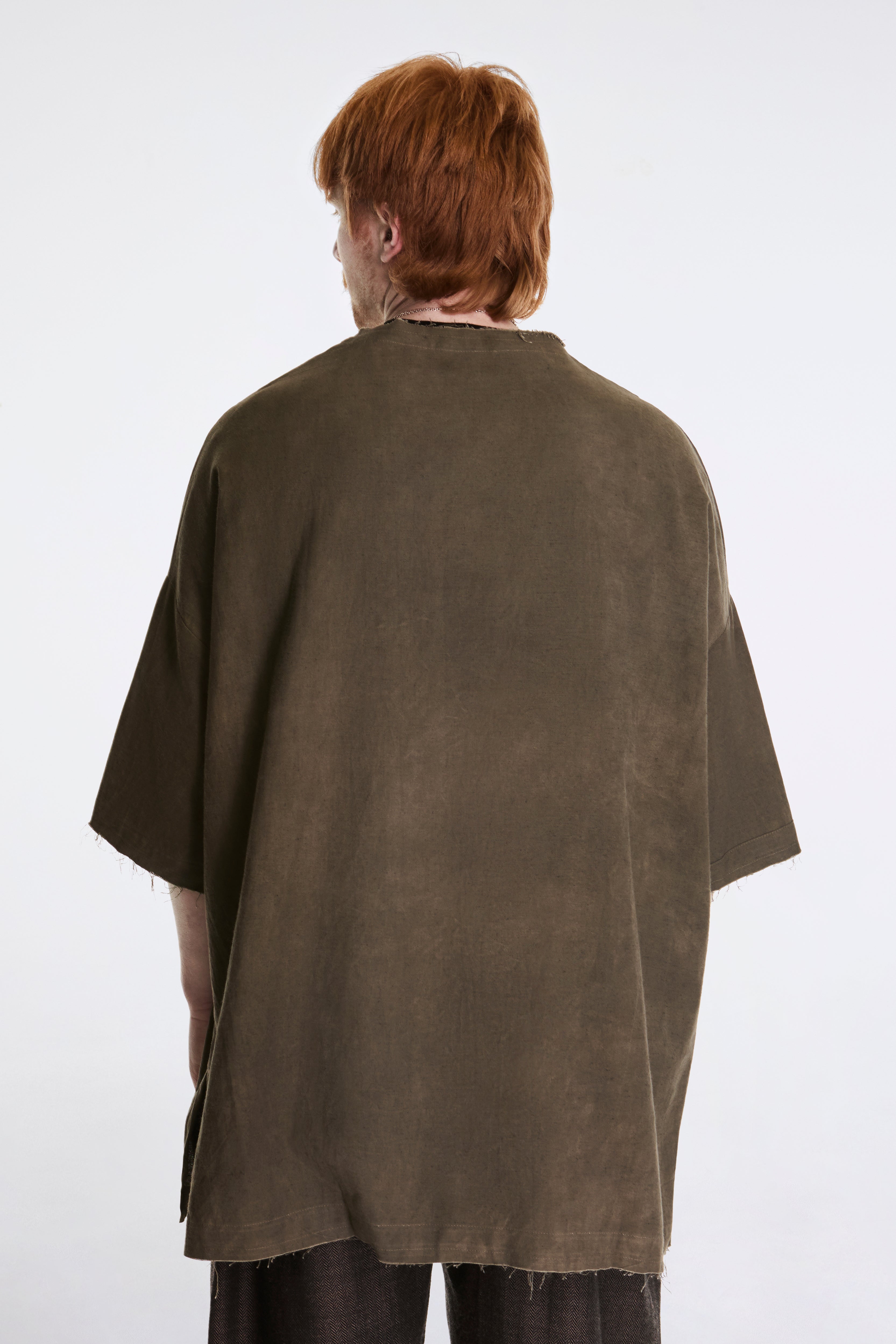 Beekeeper Shirt Handwoven Organic Cotton Dark Grey