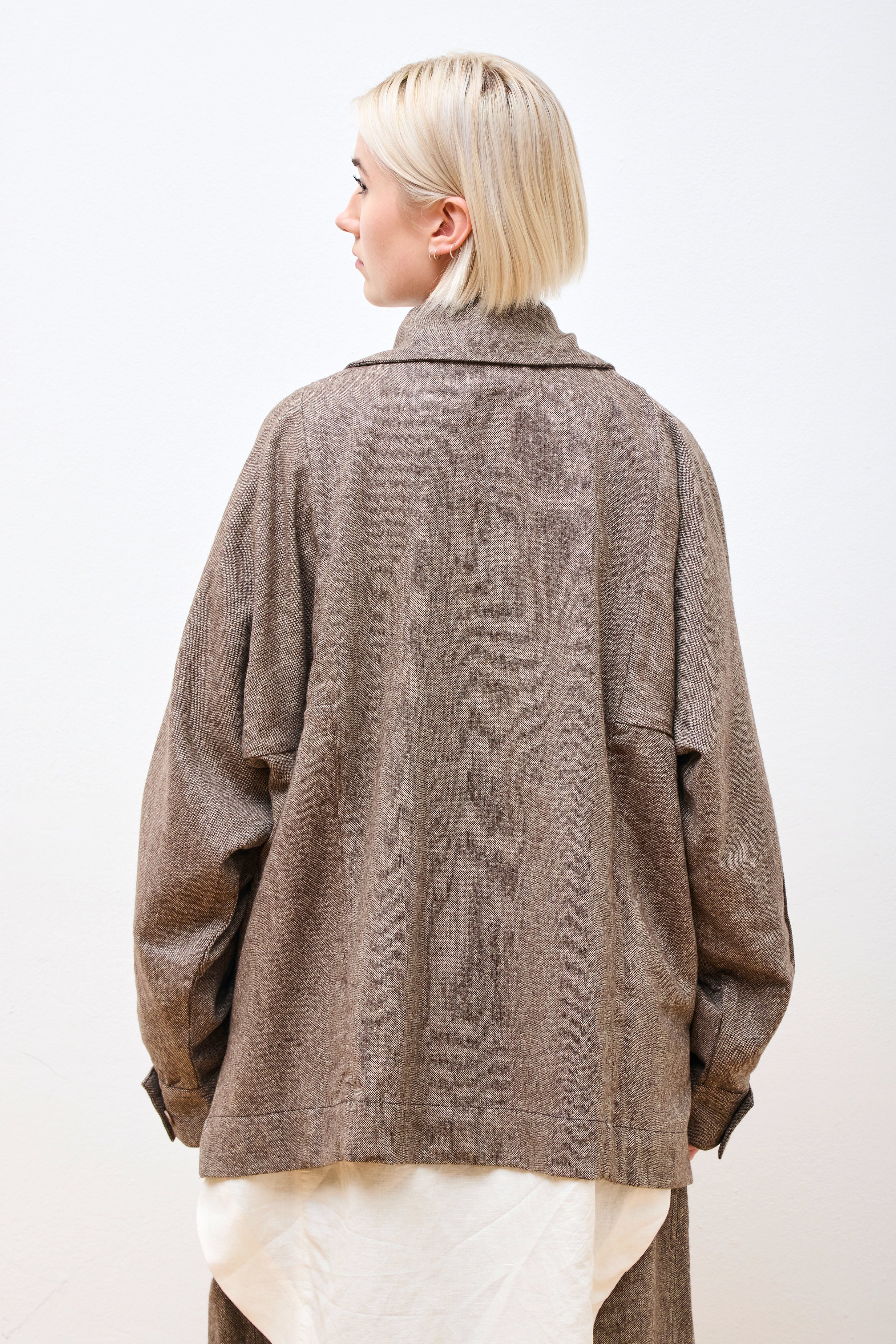 Farmer Jacket F Antique Herringbone Wool