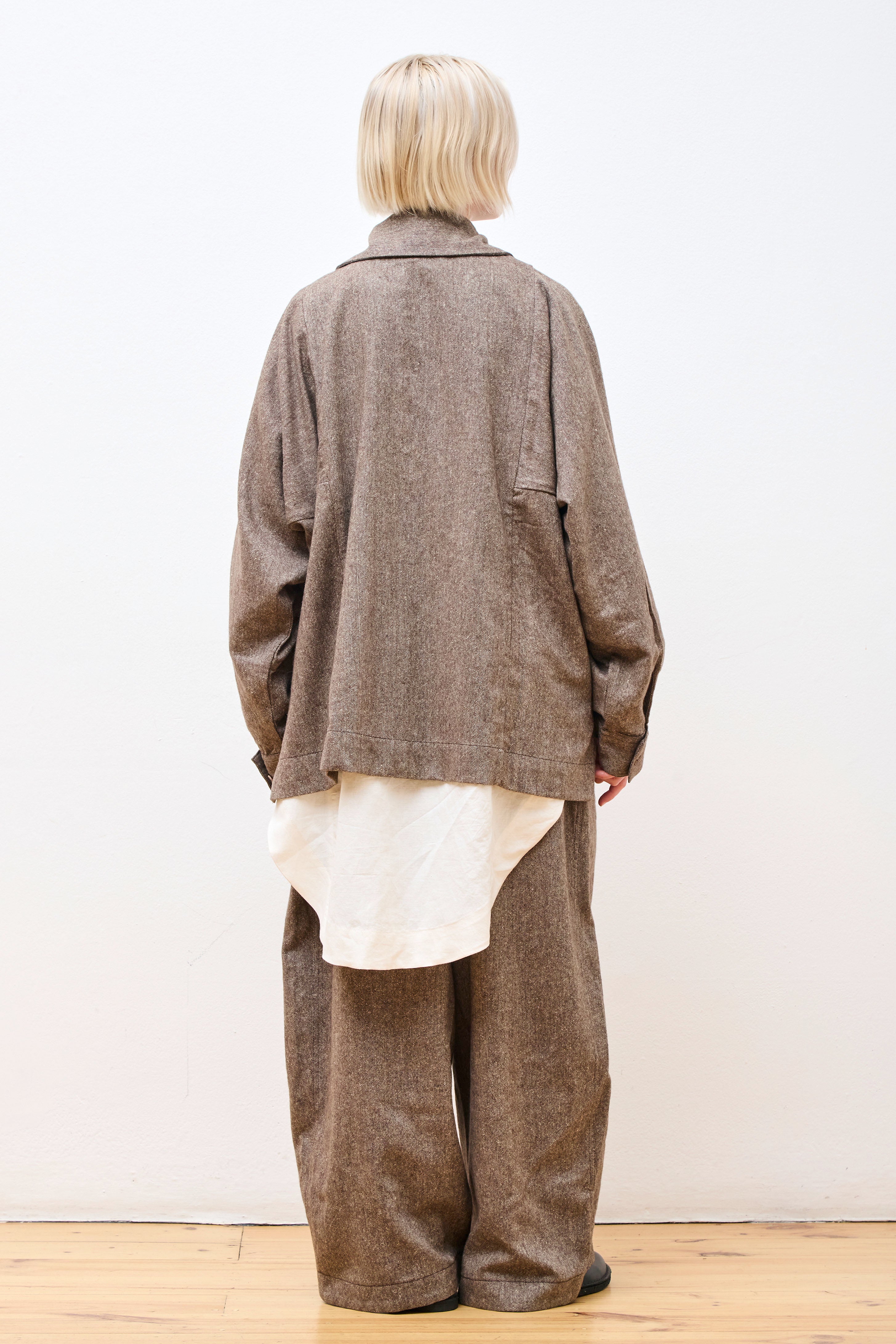 Farmer Jacket F Antique Herringbone Wool