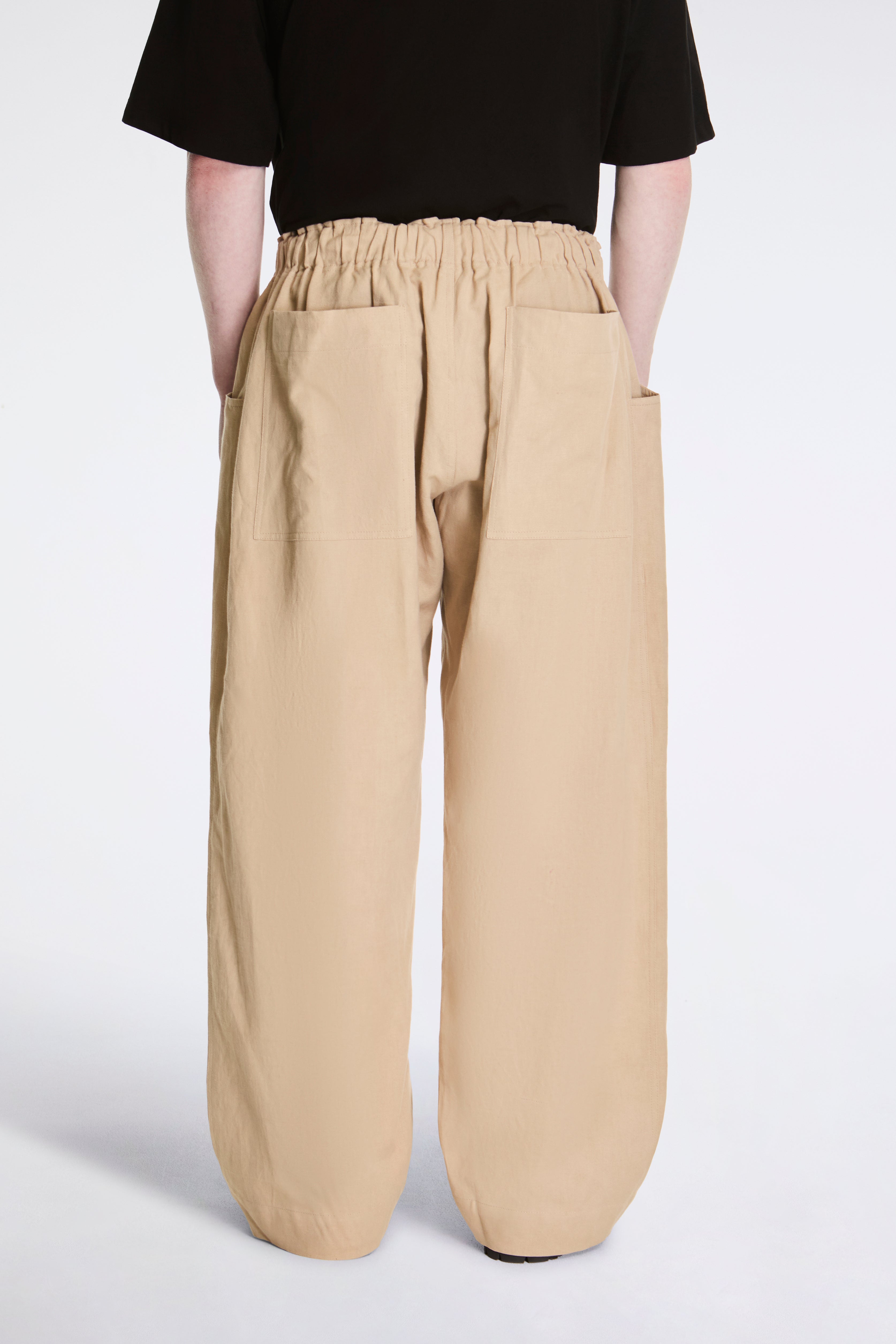 Farmer Pant Handwoven Linen Off White