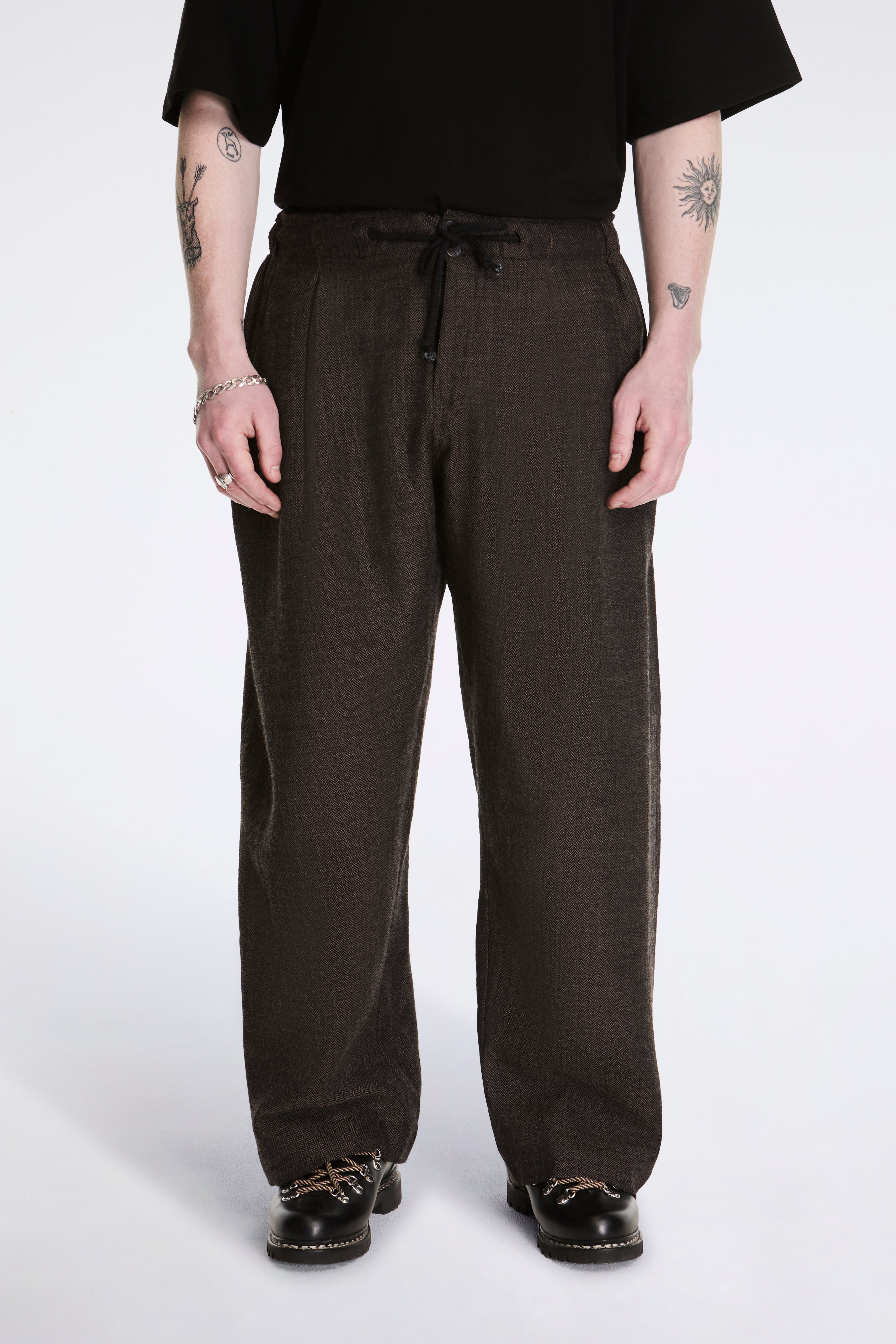 Farmer Pant Himalayan Wool Black/Brown
