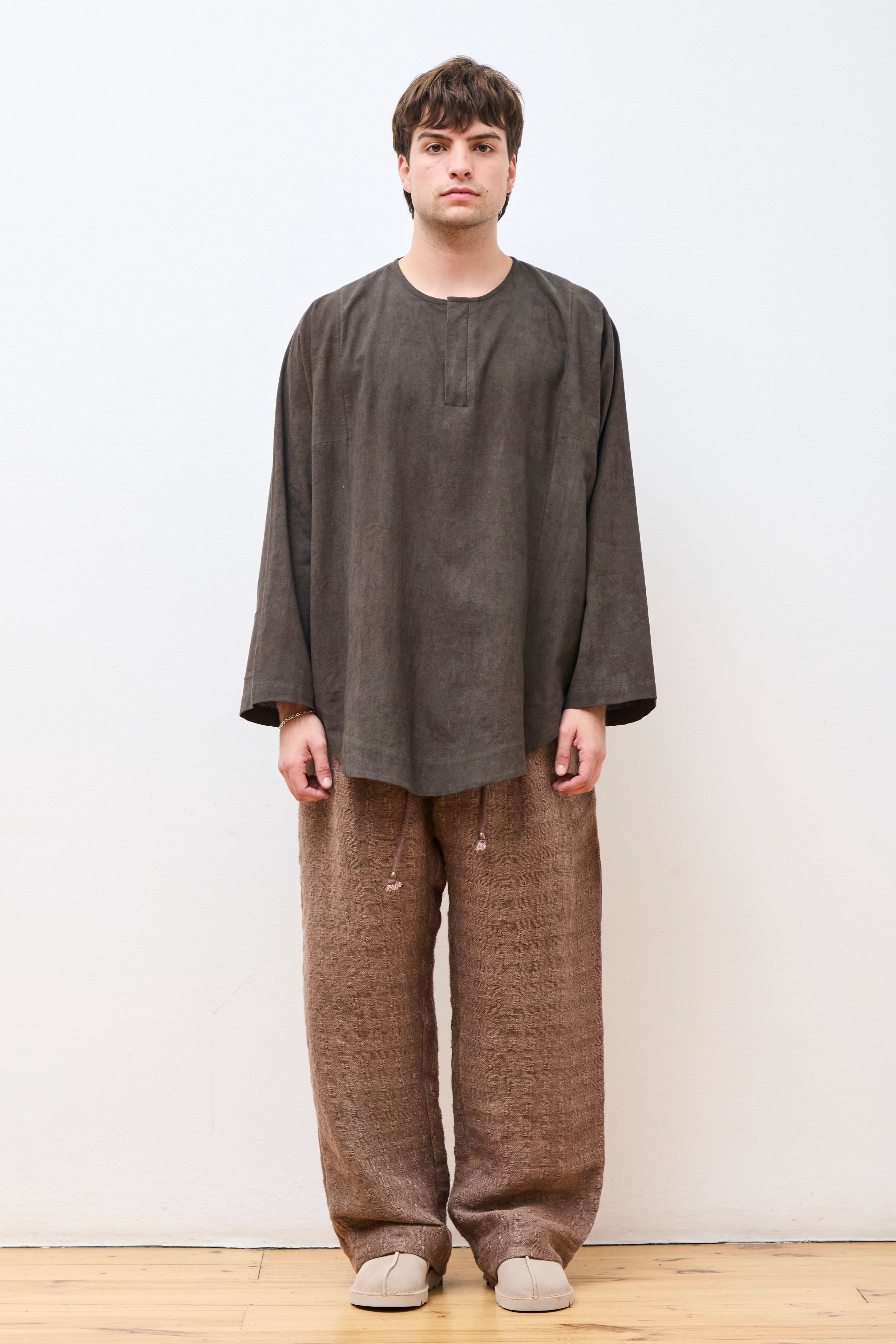 Fisherman Shirt Naturally Dyed Cotton