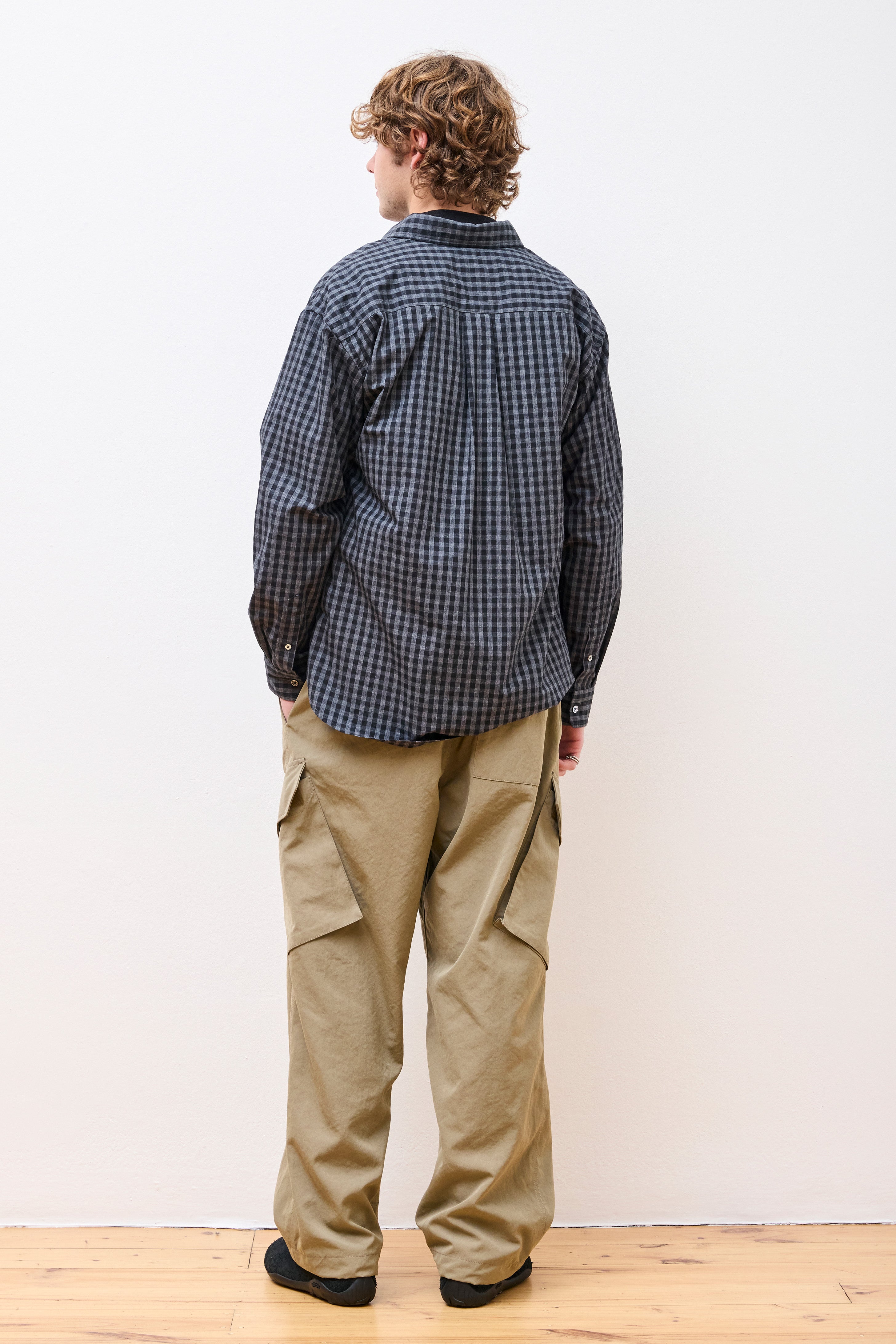 Gingham Check Shirt Black