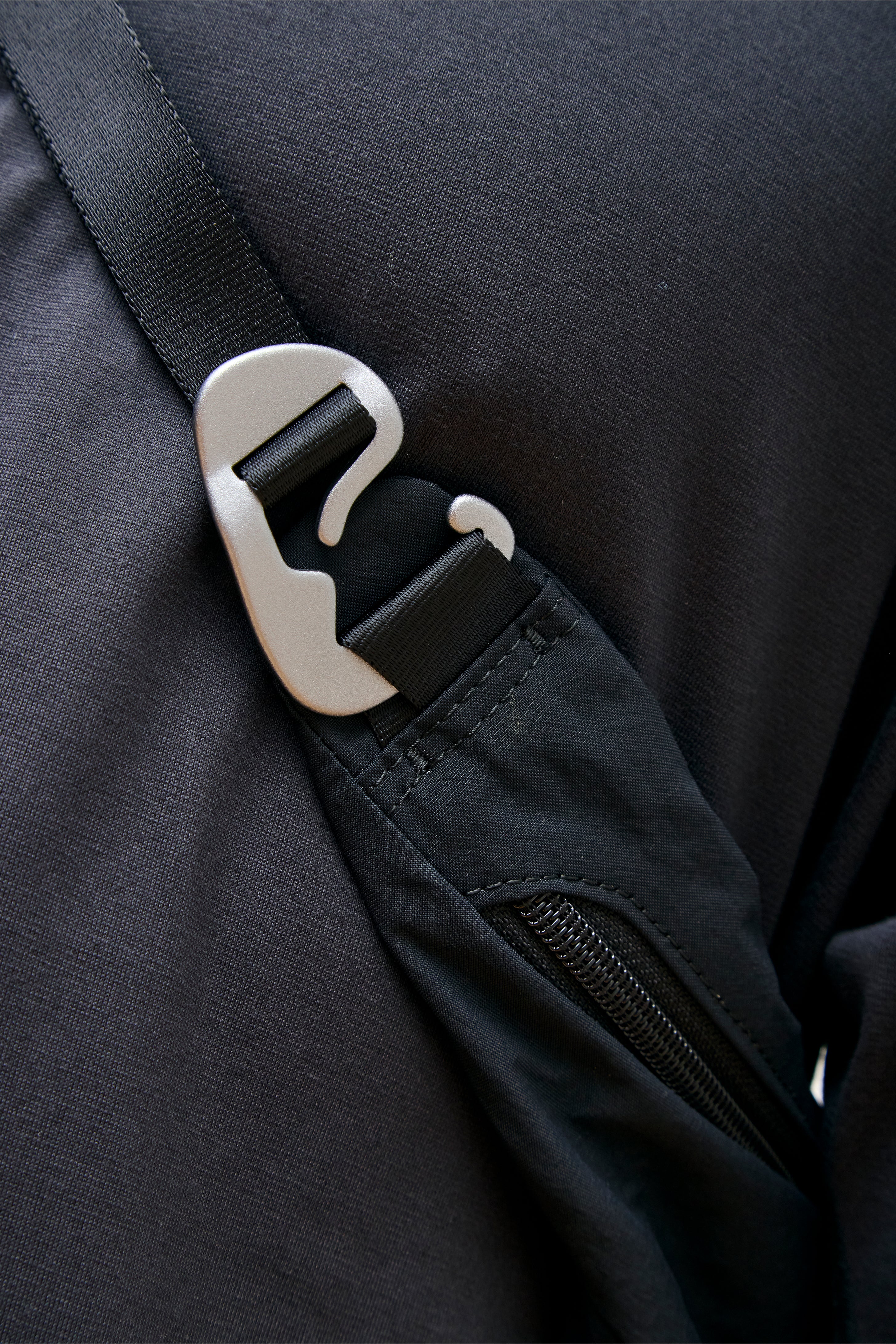 Helicoid Across Body Bag Black