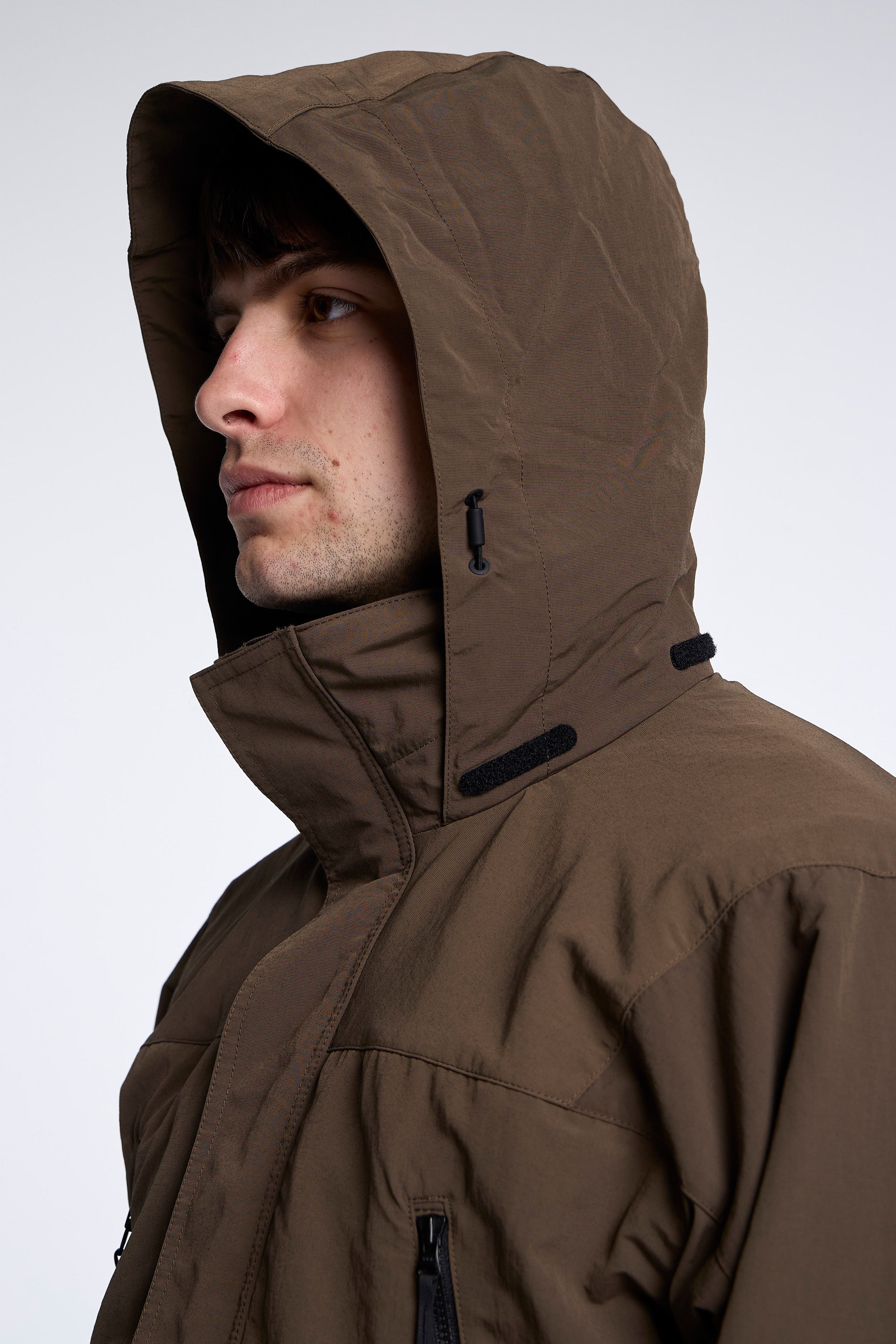 Dope Dyed Tussah Warmer Jacket Morel