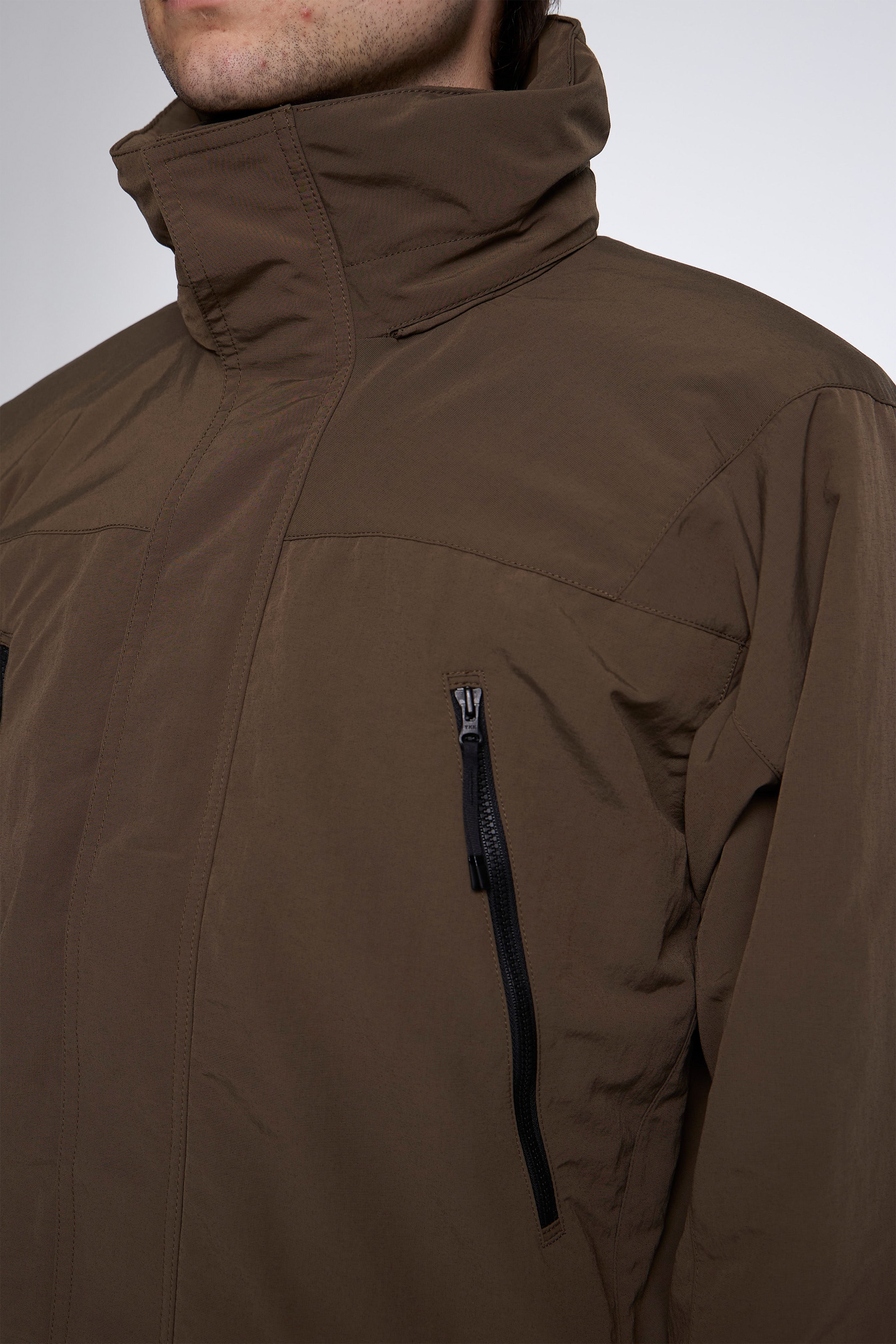 Dope Dyed Tussah Warmer Jacket Morel