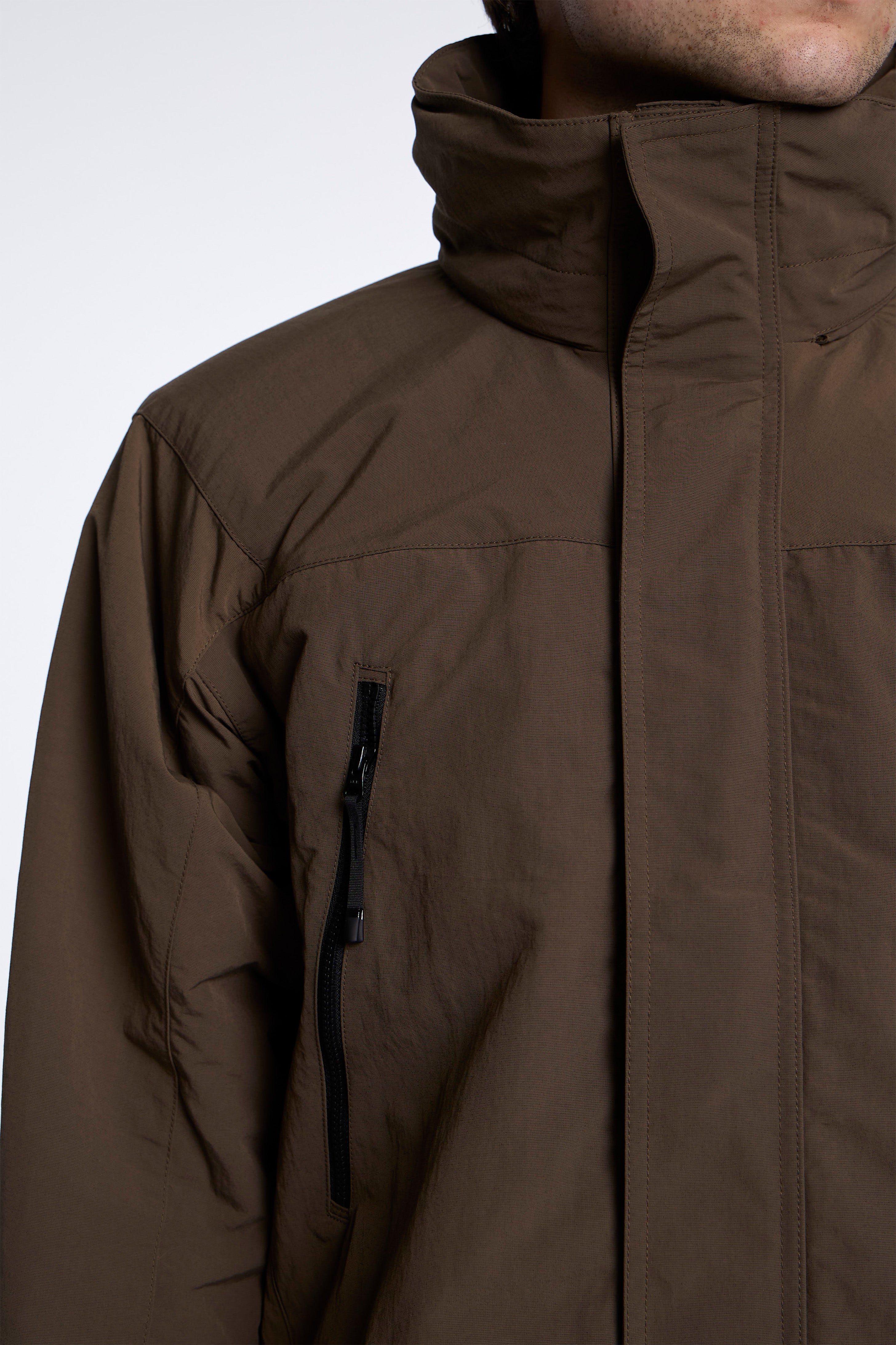 Dope Dyed Tussah Warmer Jacket Morel