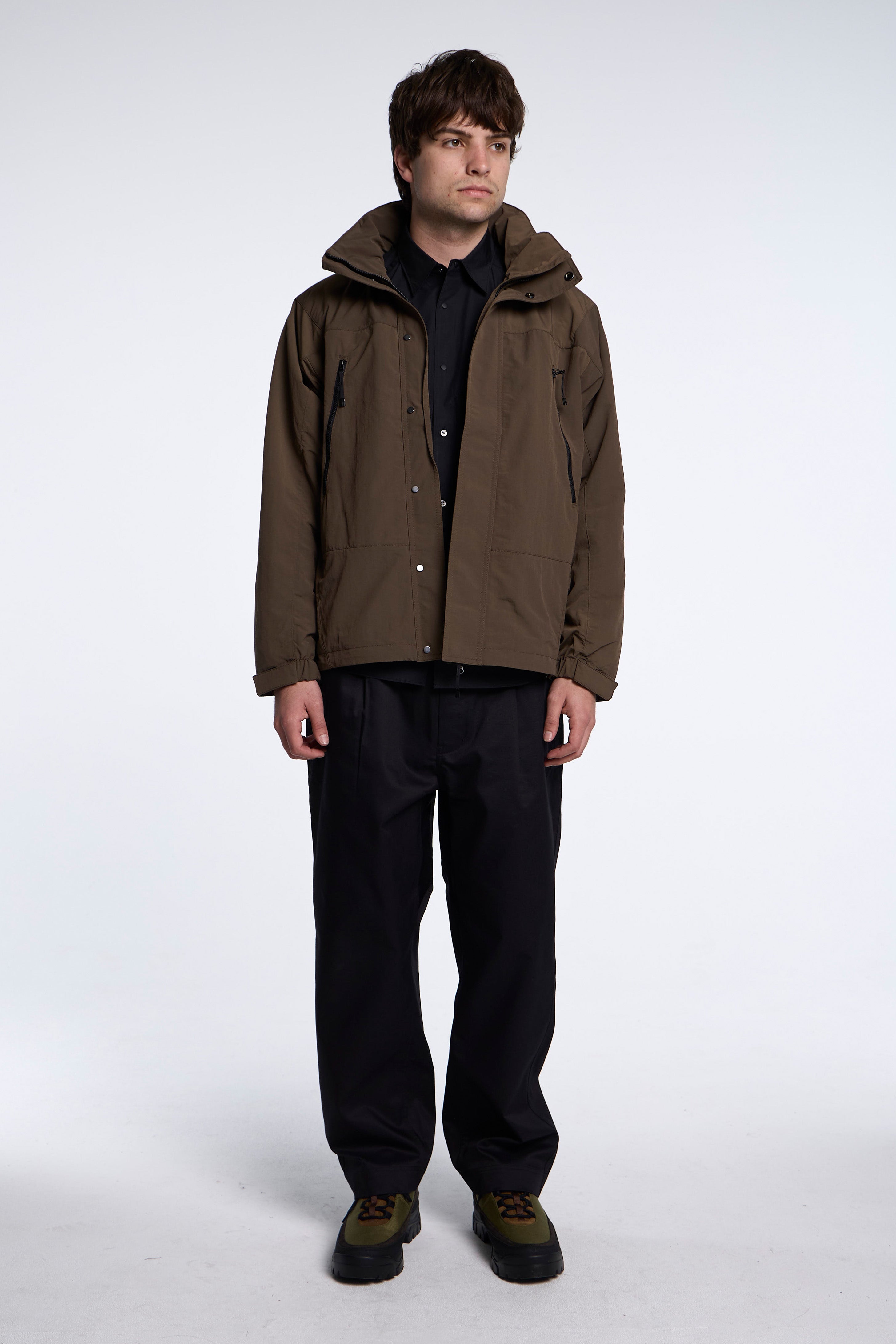 Dope Dyed Tussah Warmer Jacket Morel