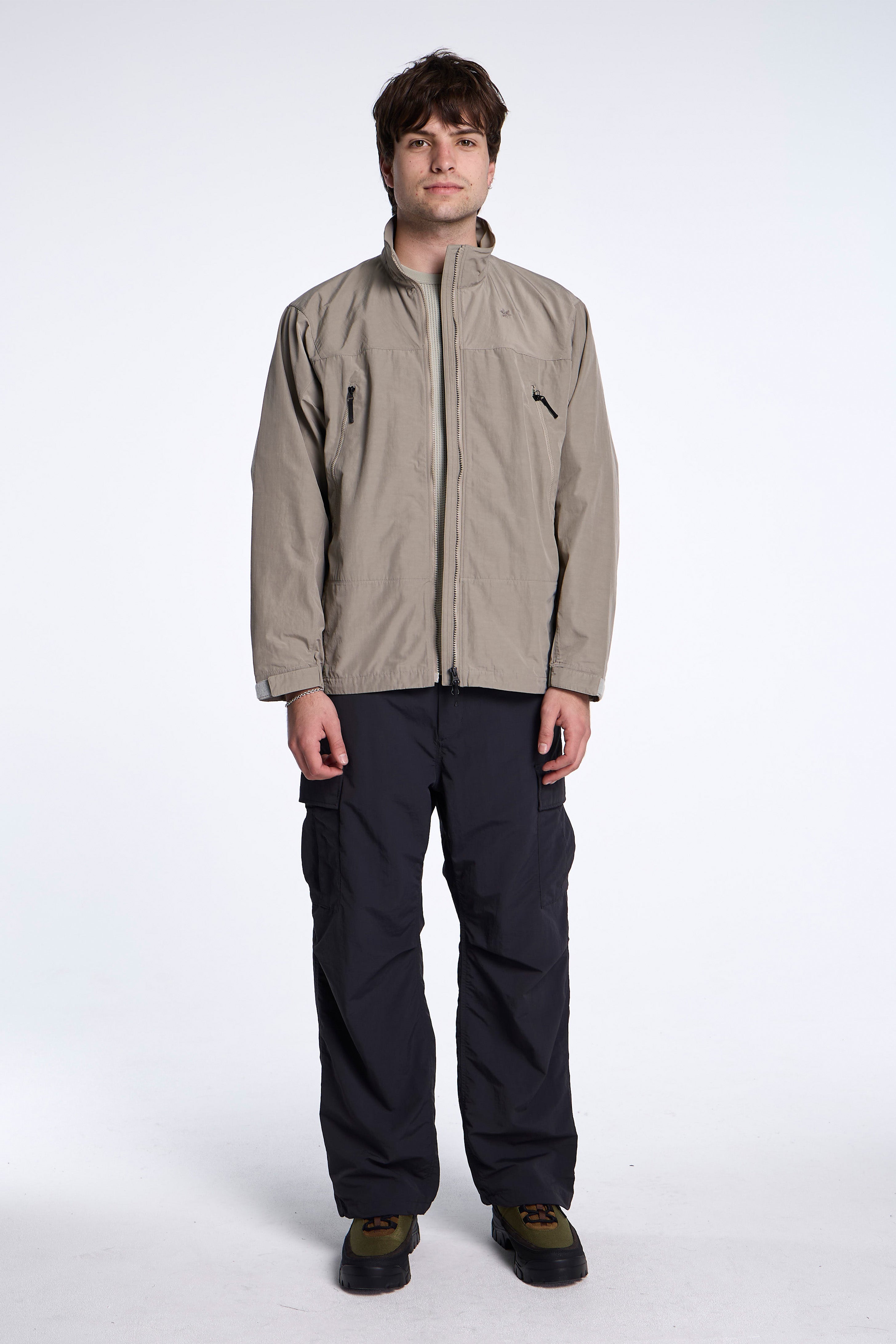 Dope Dyed Tussah Cargo Pants Dark Charcoal
