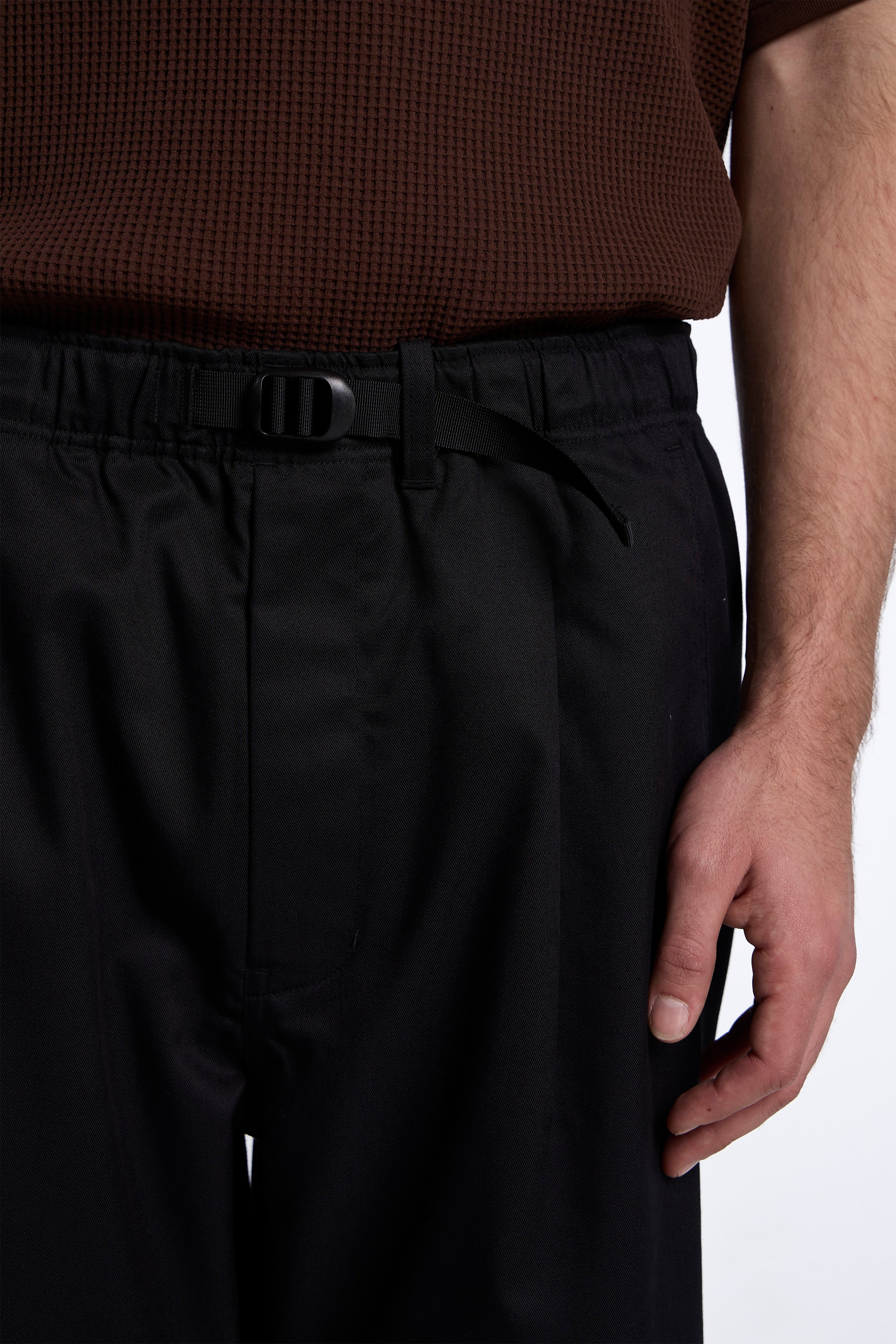 Twill Easy Pants Black
