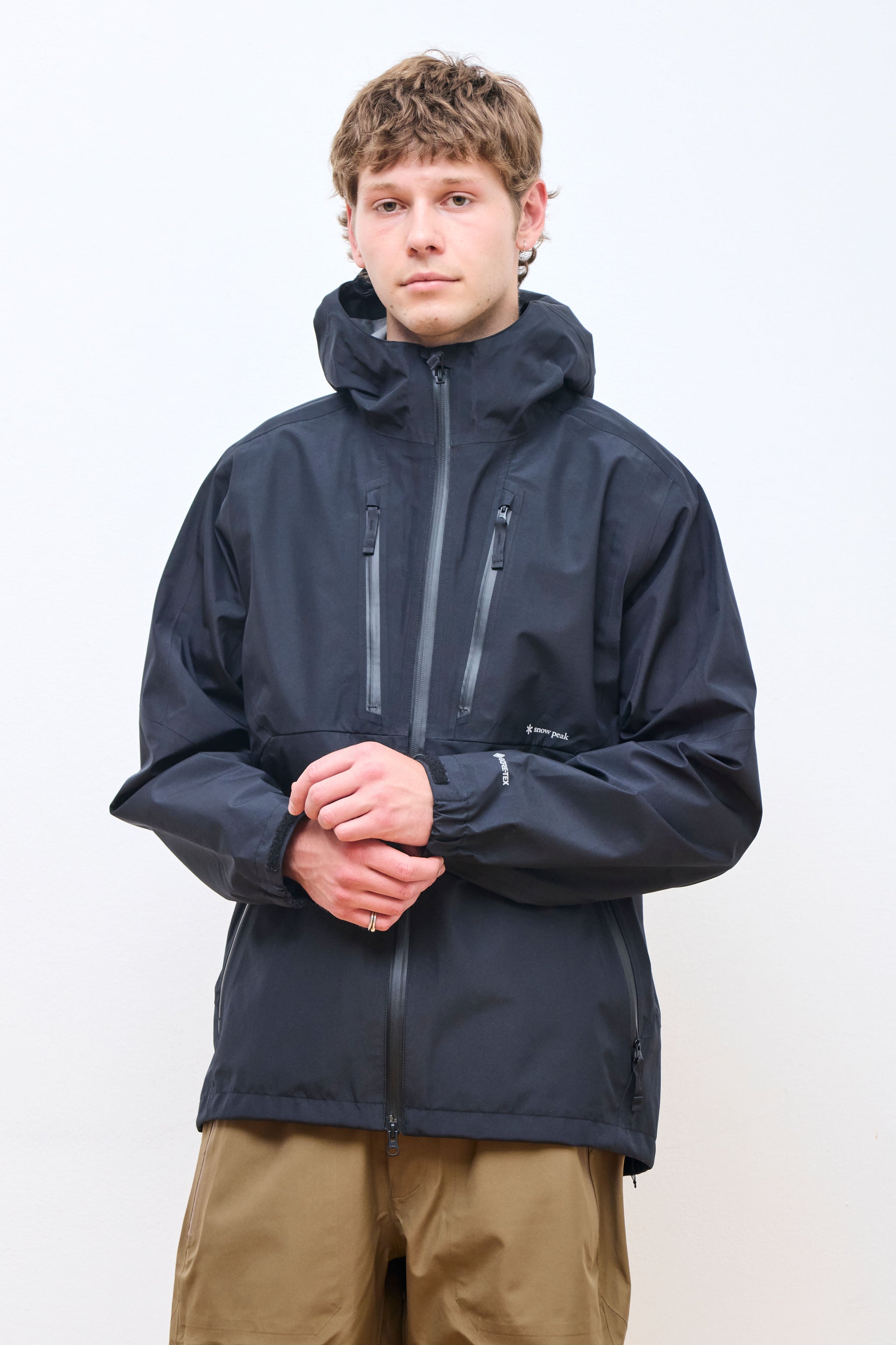 Snow Peak Gore-Tex Rain Jacket Black - Main Image