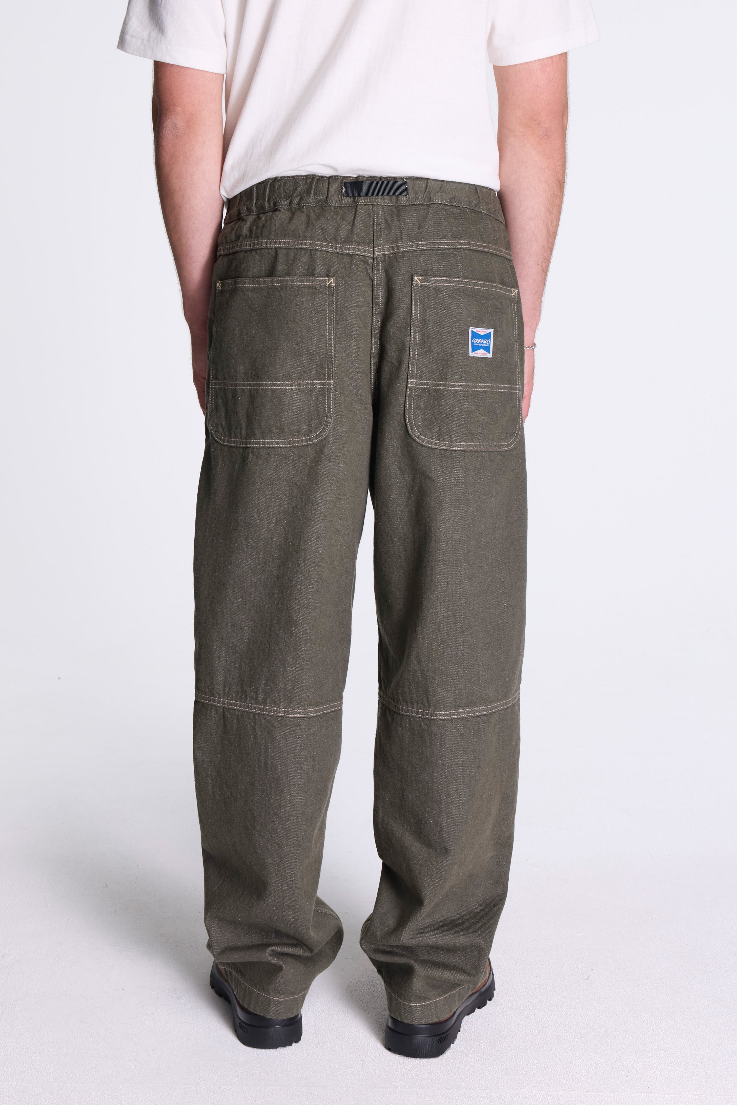 Japanese Slub Denim Pant Dark Sage