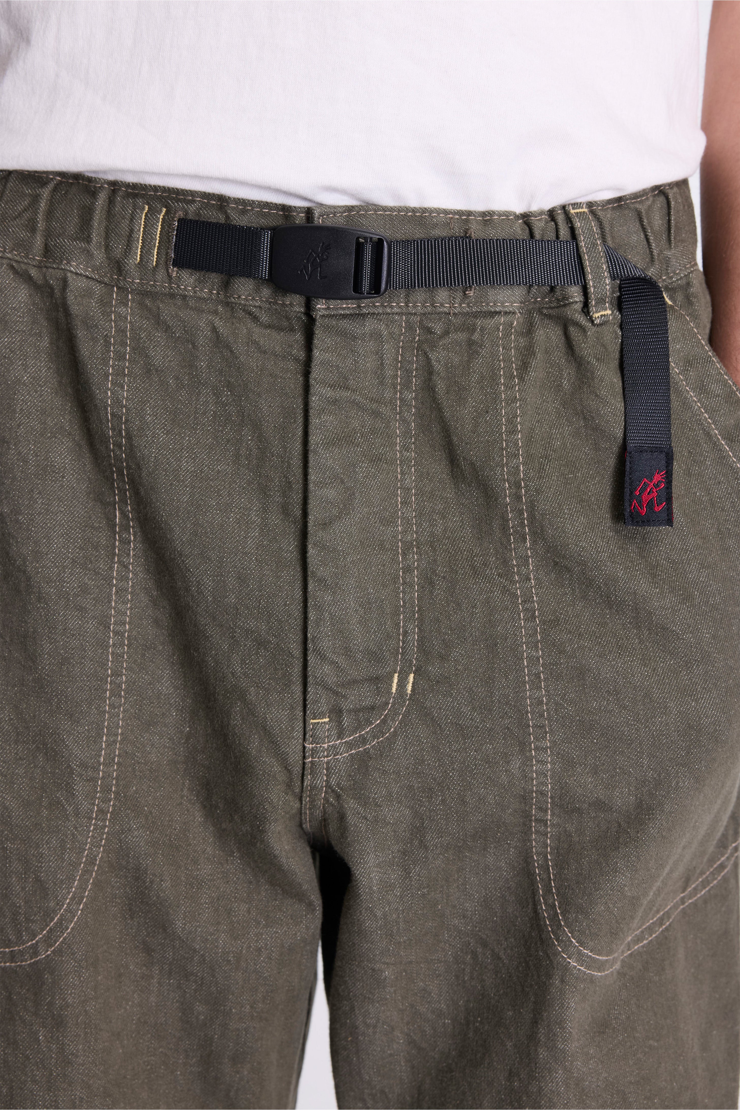 Japanese Slub Denim Pant Dark Sage