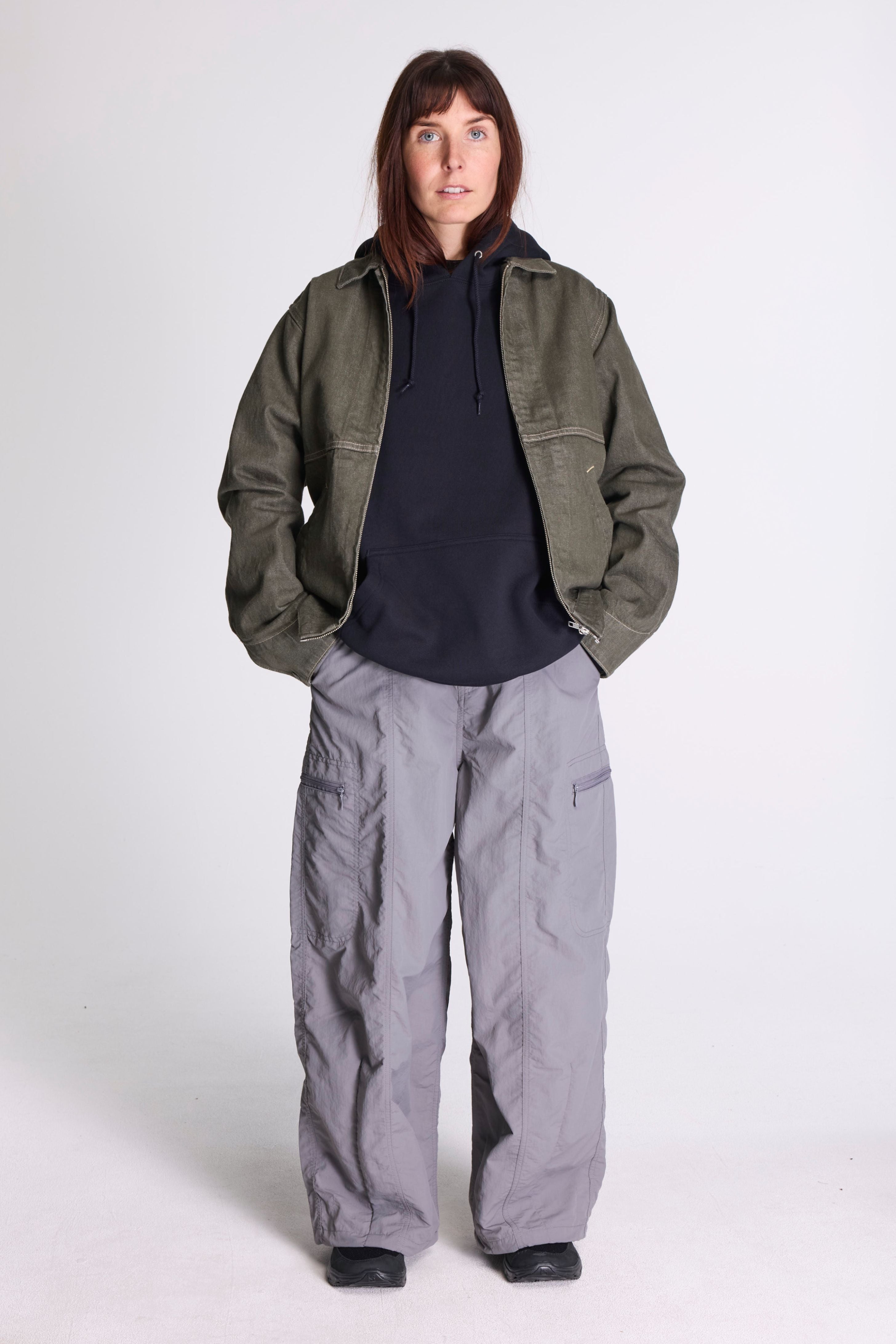 Nylon Balloon Pant Grey