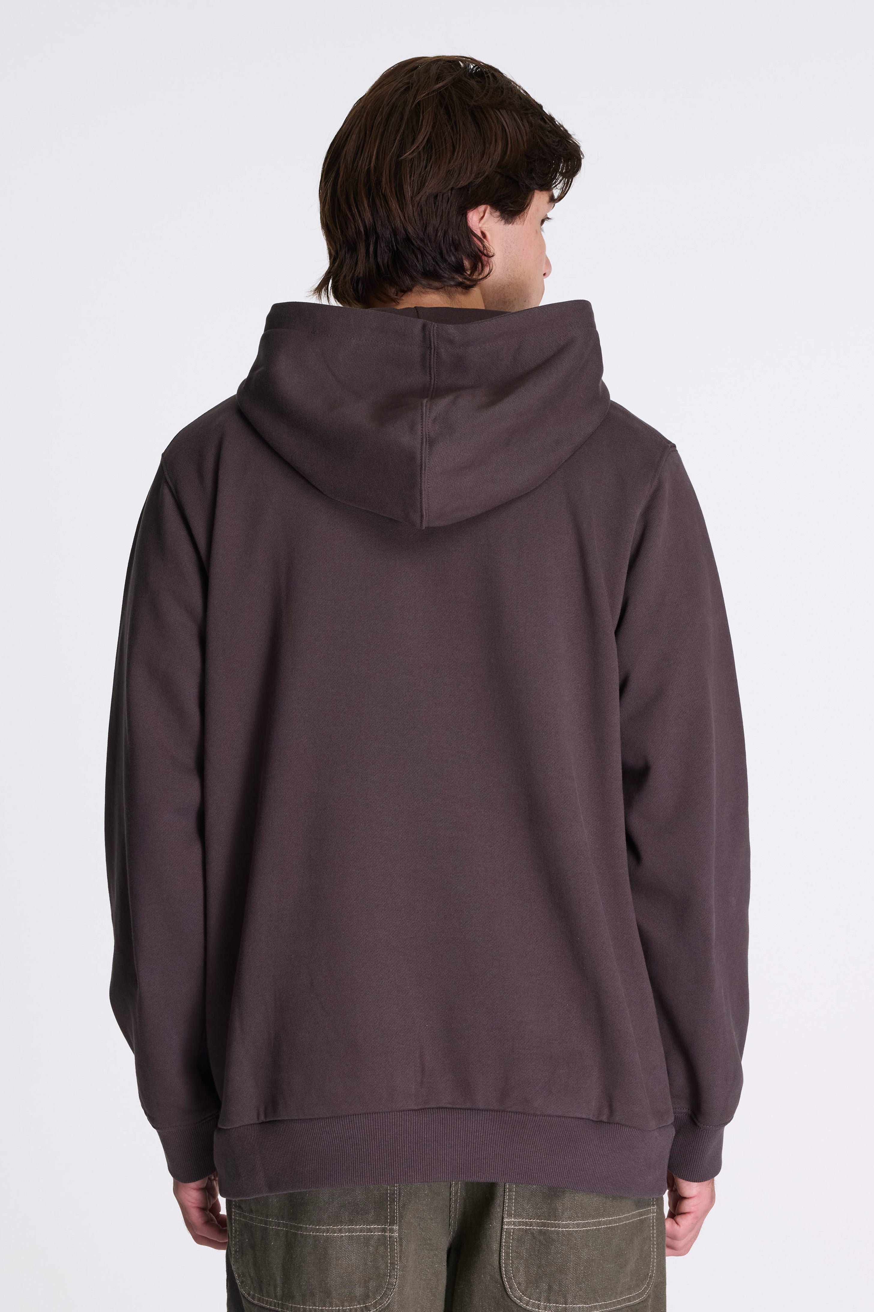One Point Hooded Sweatshirt Deep Brown