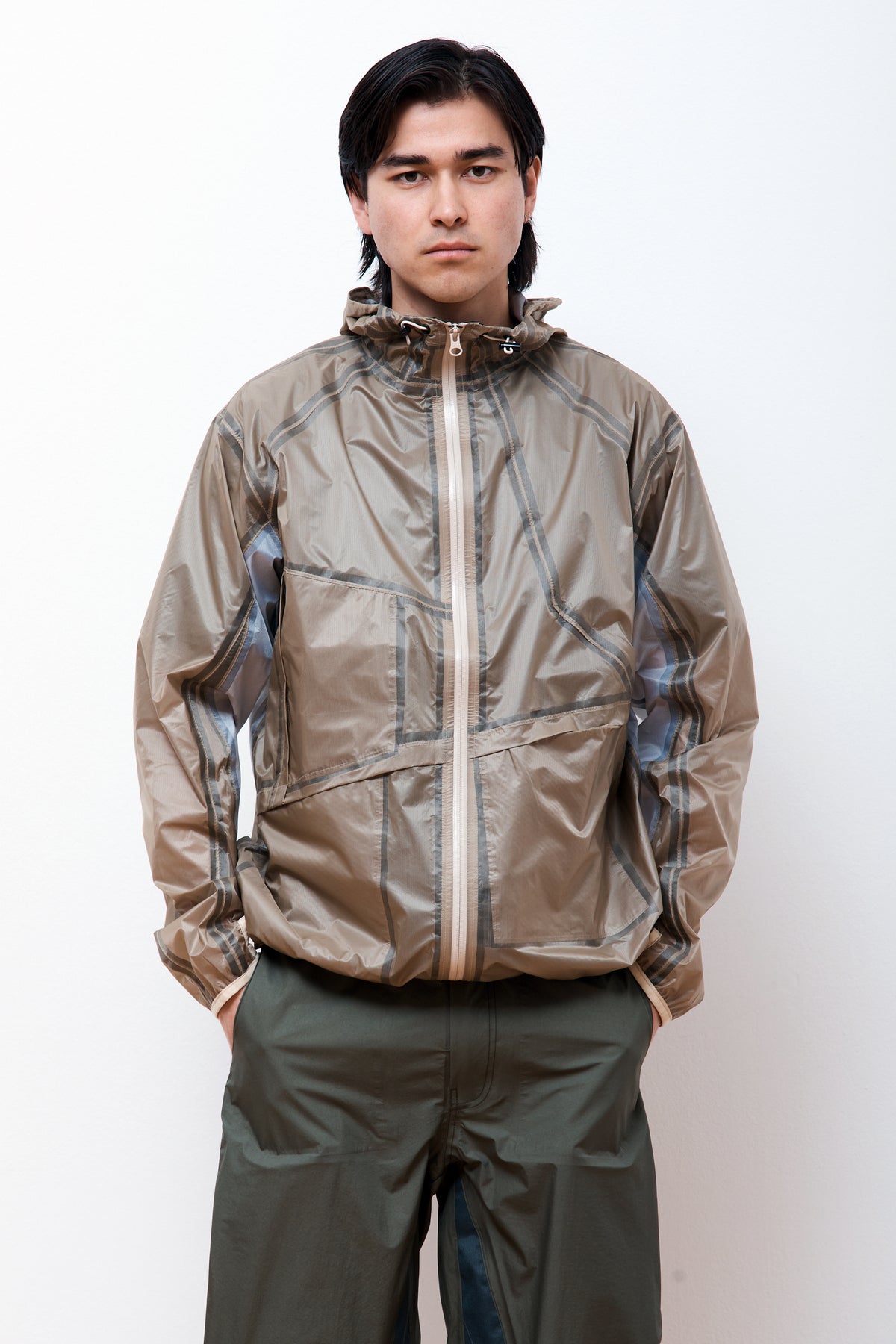 J EONGL I Micro Ripstop Mebrane 3L Shield Jacket Beige