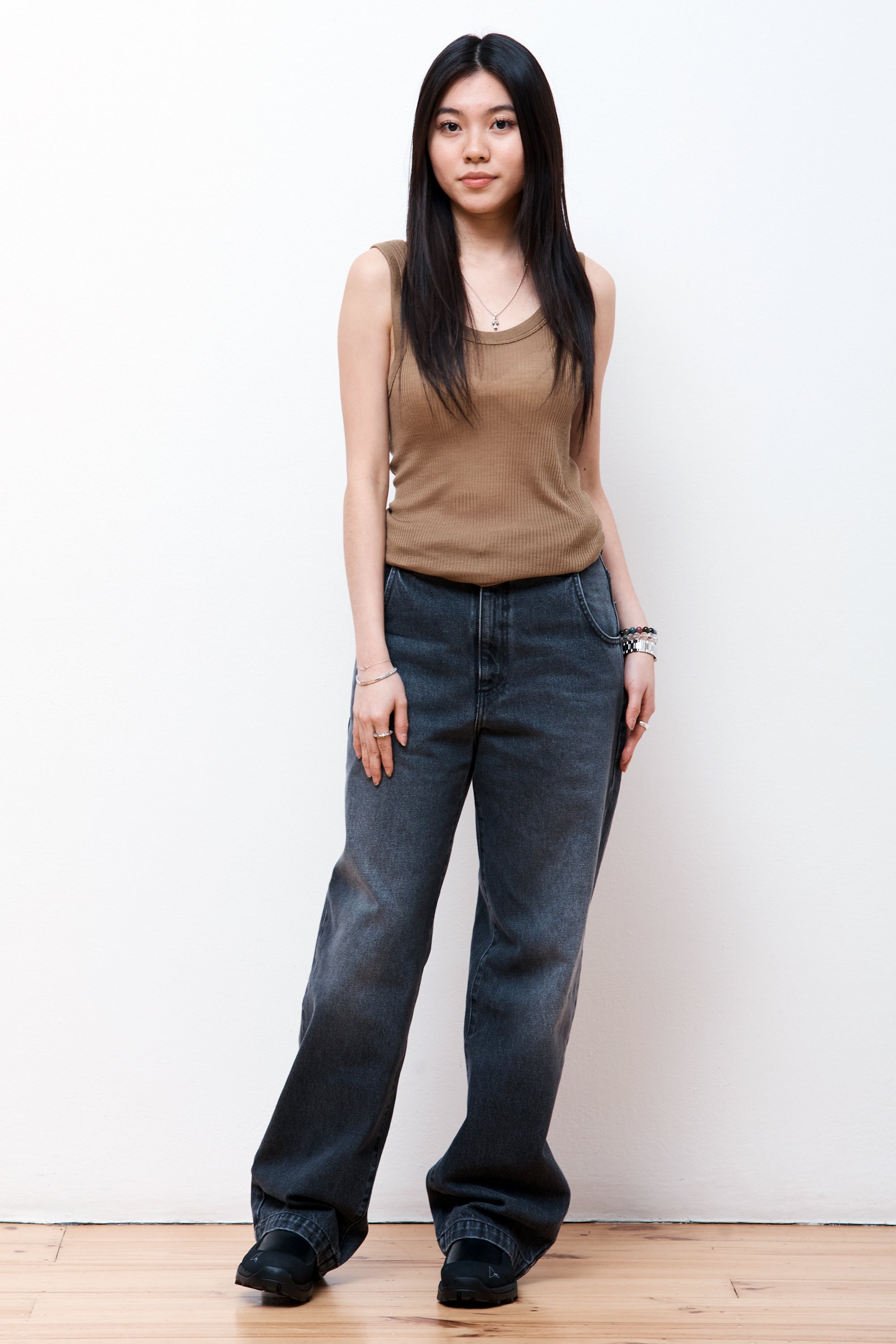 Seamless Tank Ochre Khaki