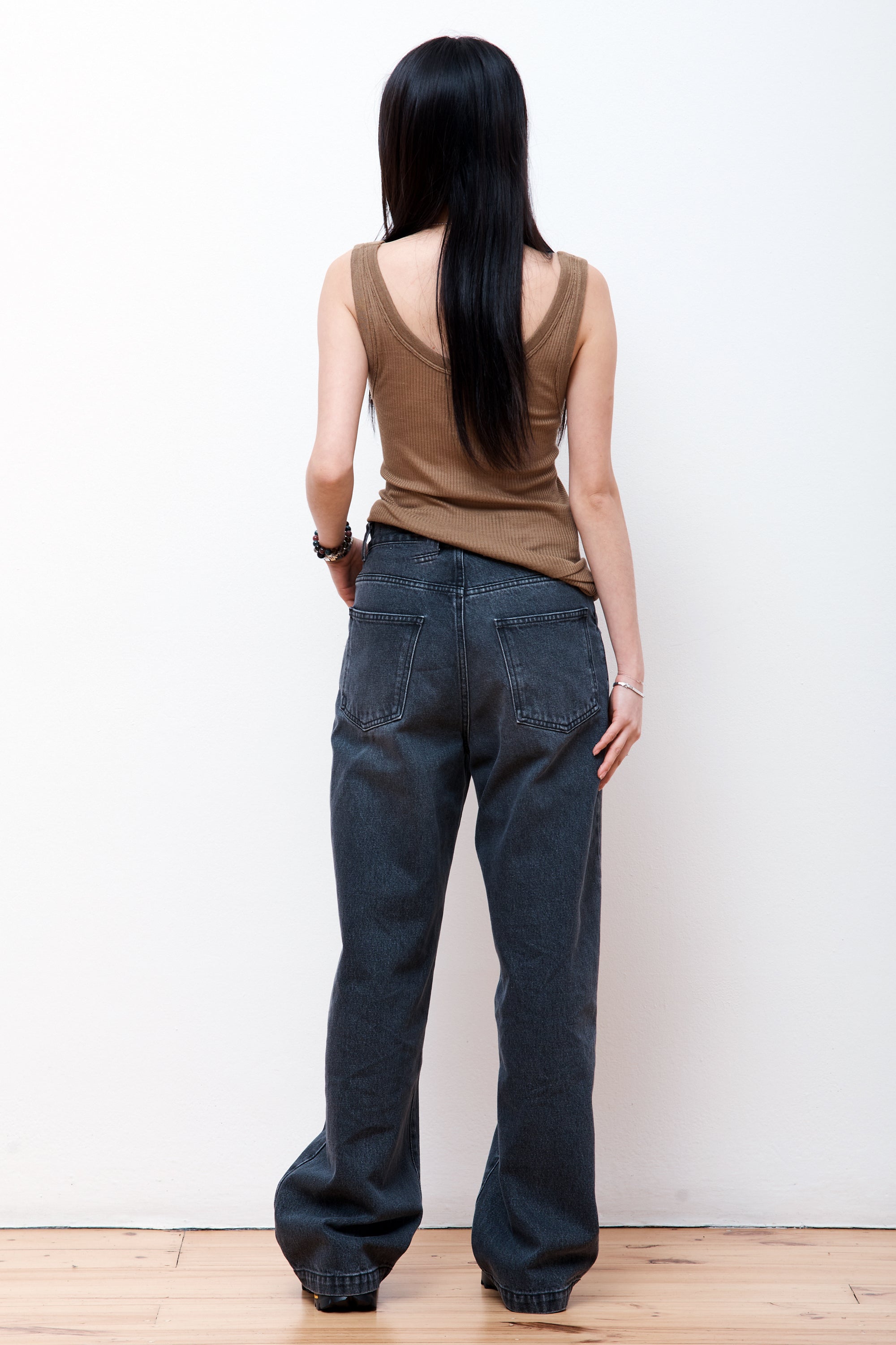 Seamless Tank Ochre Khaki