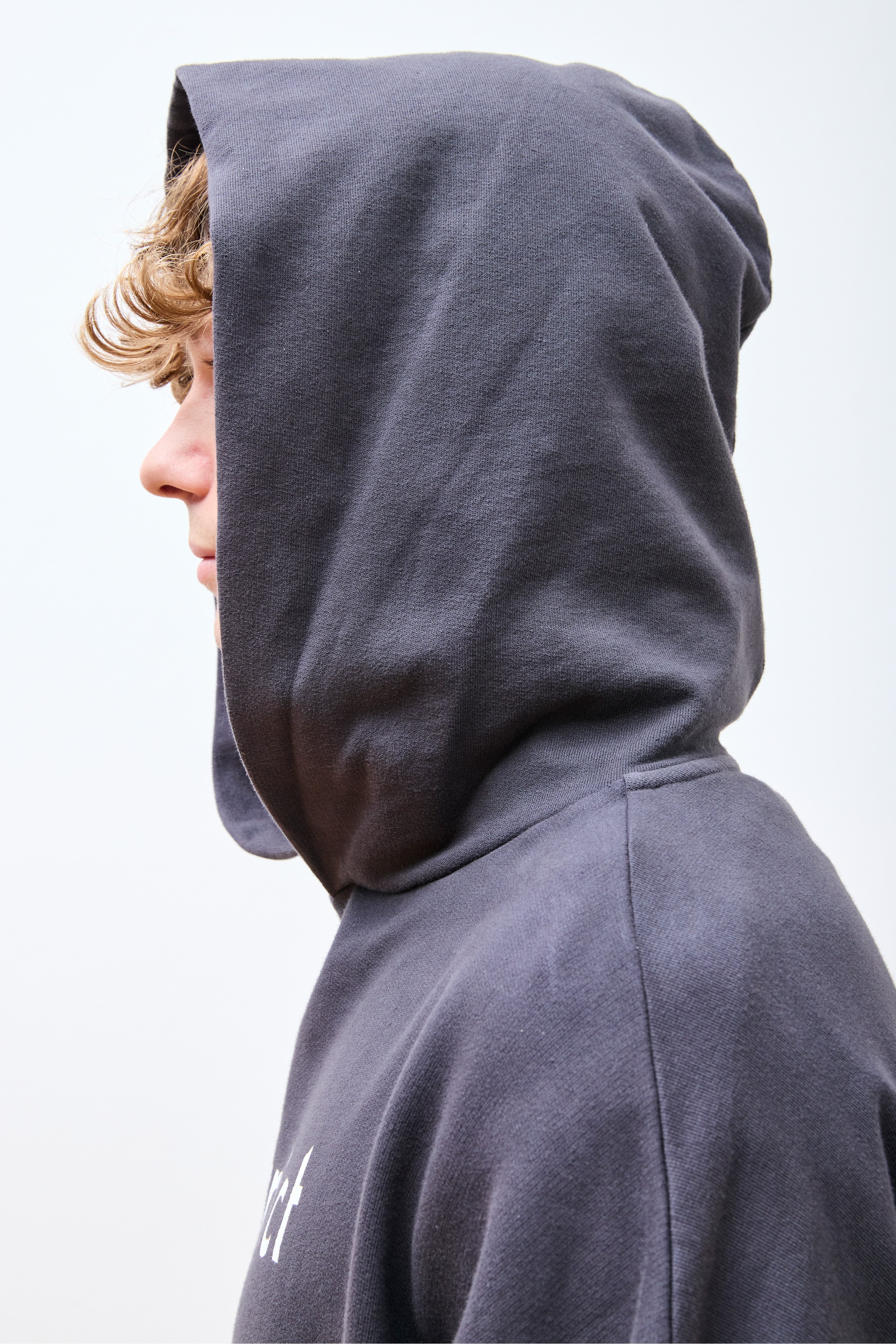 California Cotton Hoodie Black Wordmark