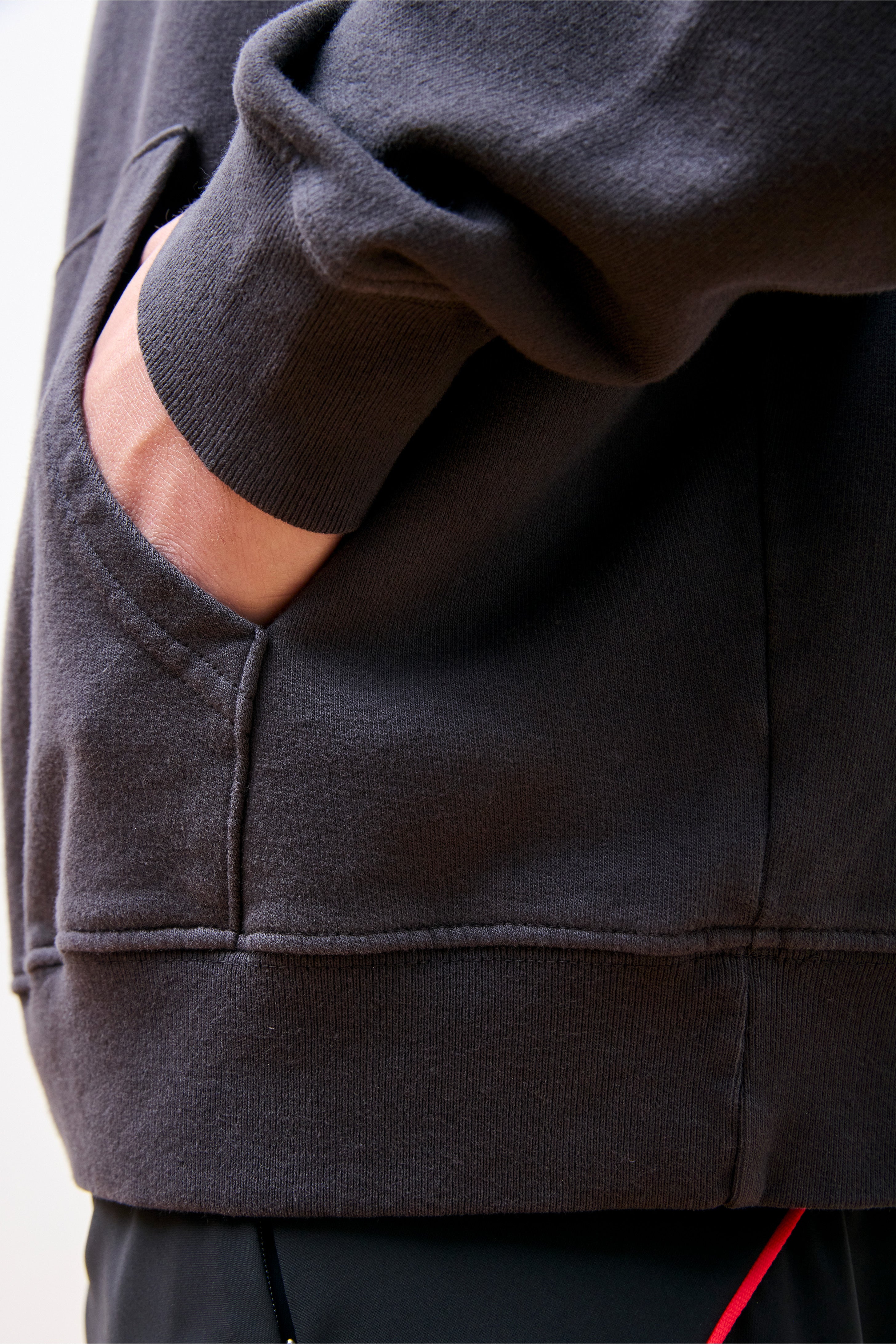 California Cotton Hoodie Black Wordmark