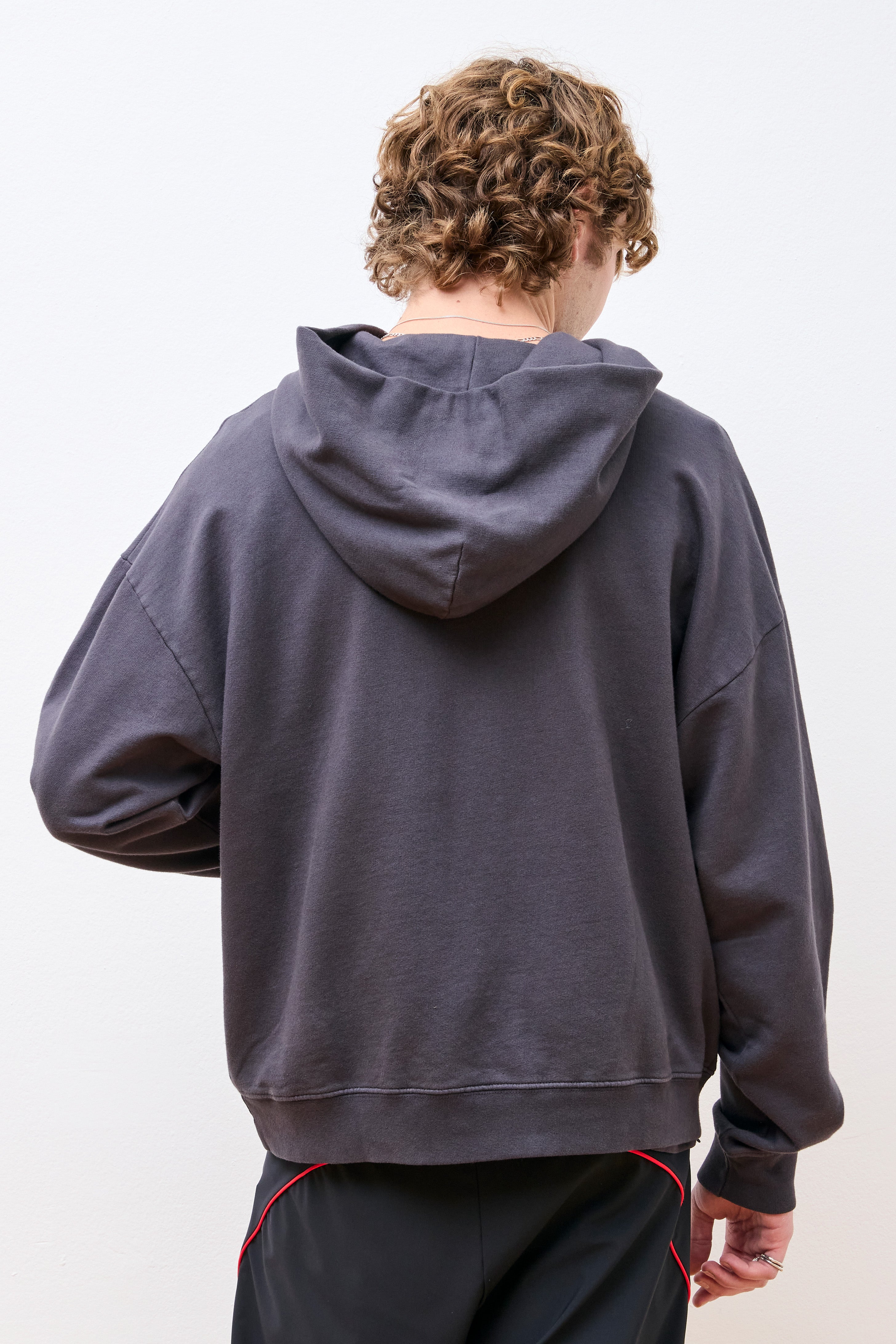 California Cotton Hoodie Black Wordmark