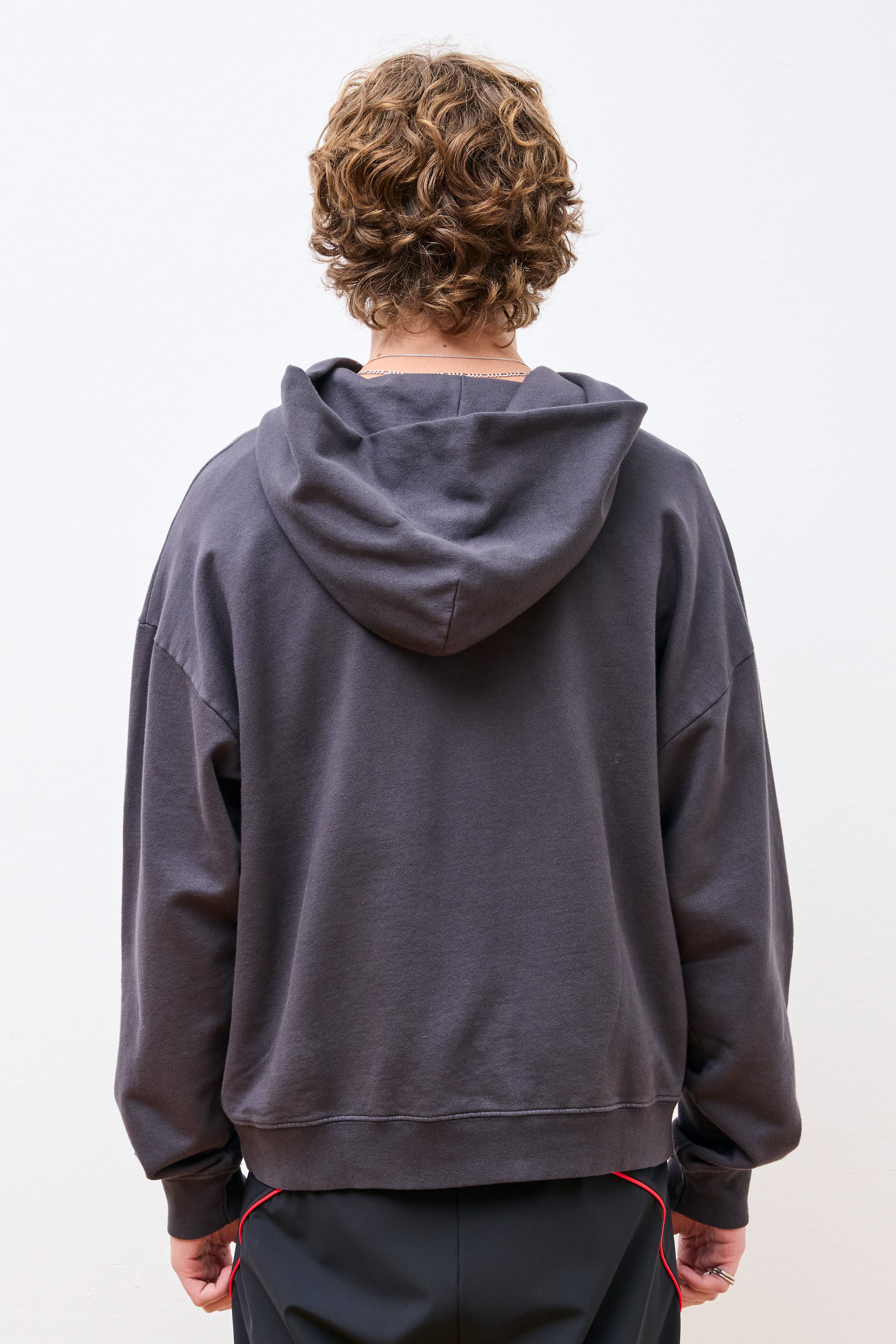 California Cotton Hoodie Black Wordmark