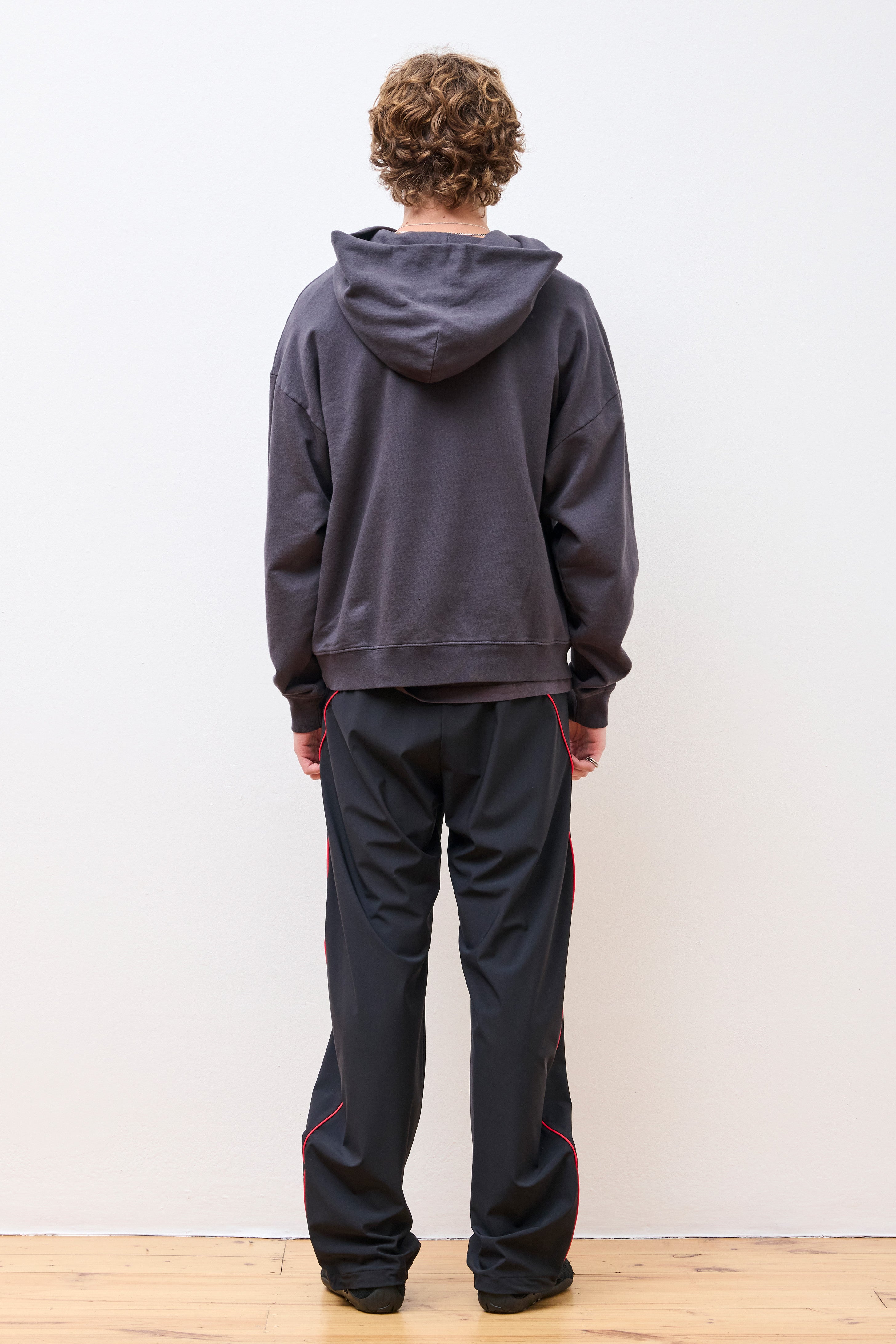 California Cotton Hoodie Black Wordmark
