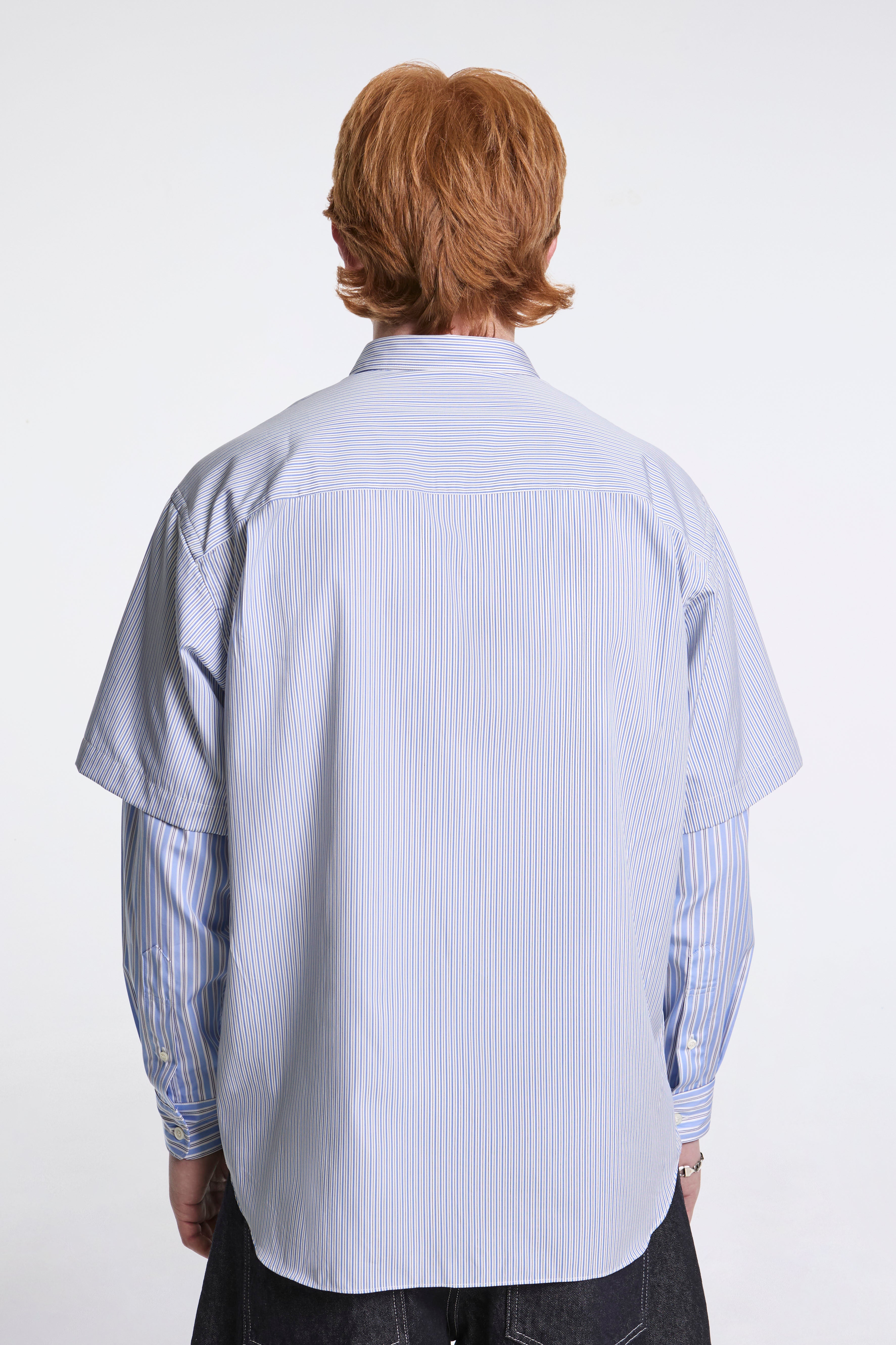Layered Longsleeve Shirt Blue