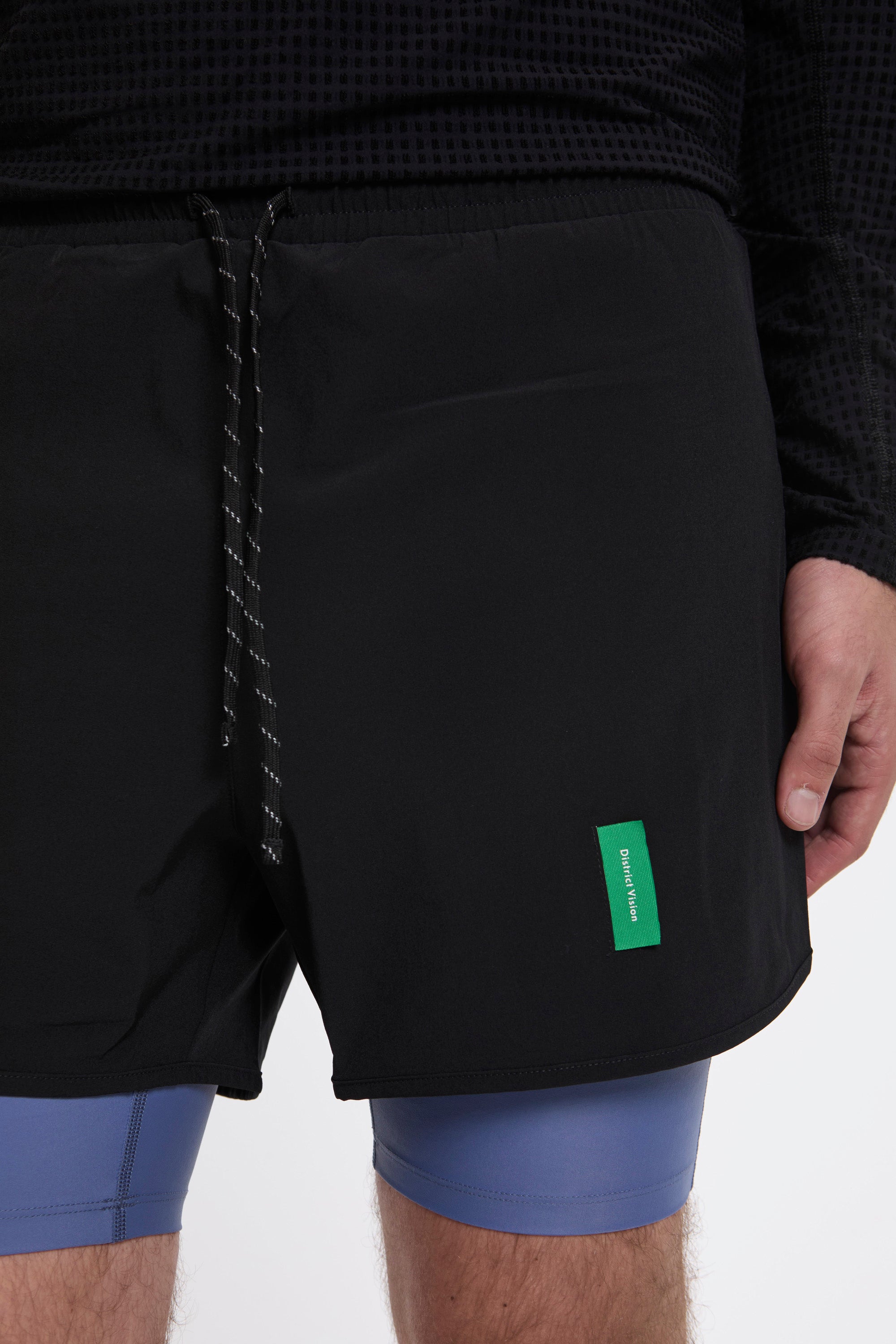 Layered Training Shorts Black/Race Blue