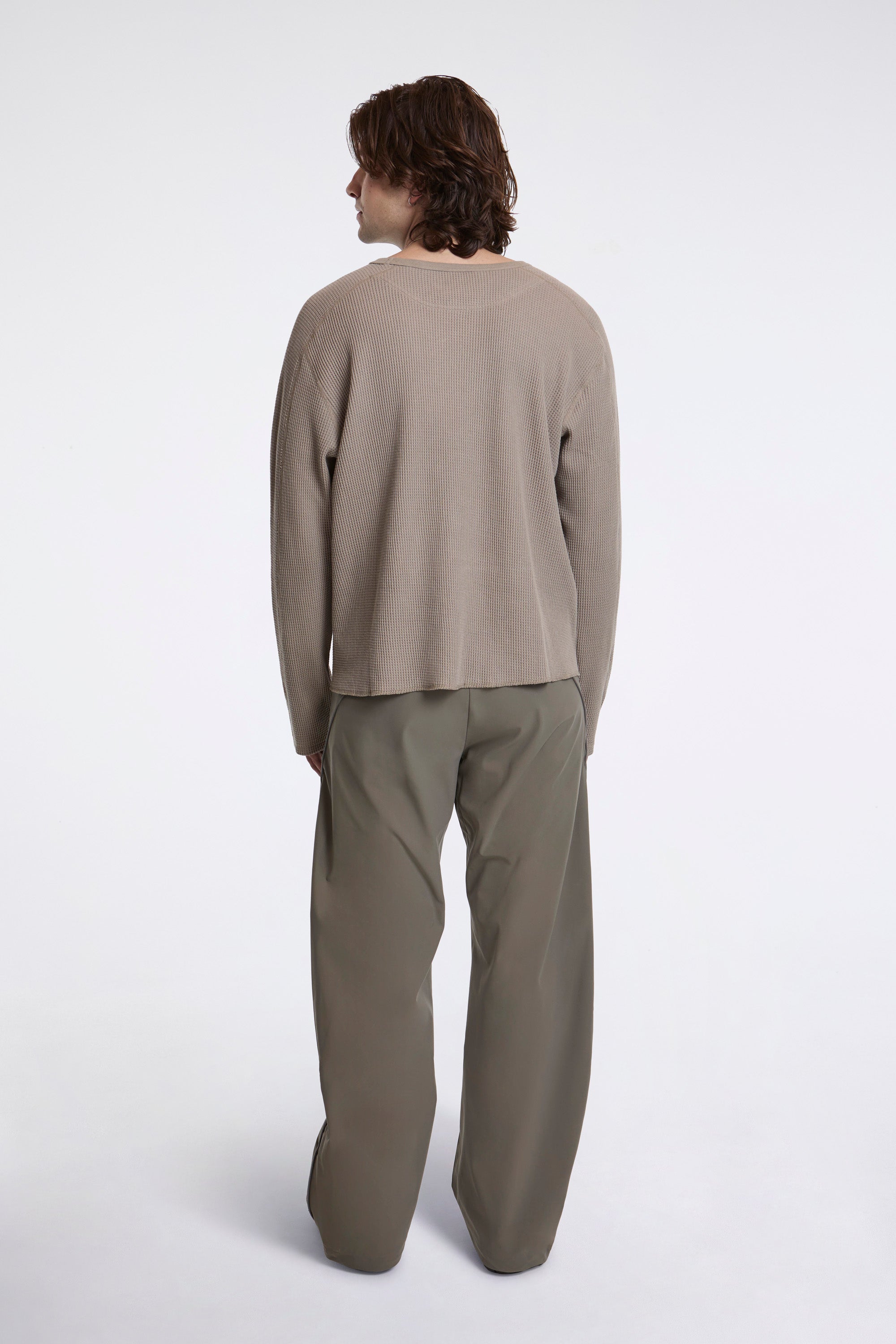 Straight Leg Pants Stone Grey