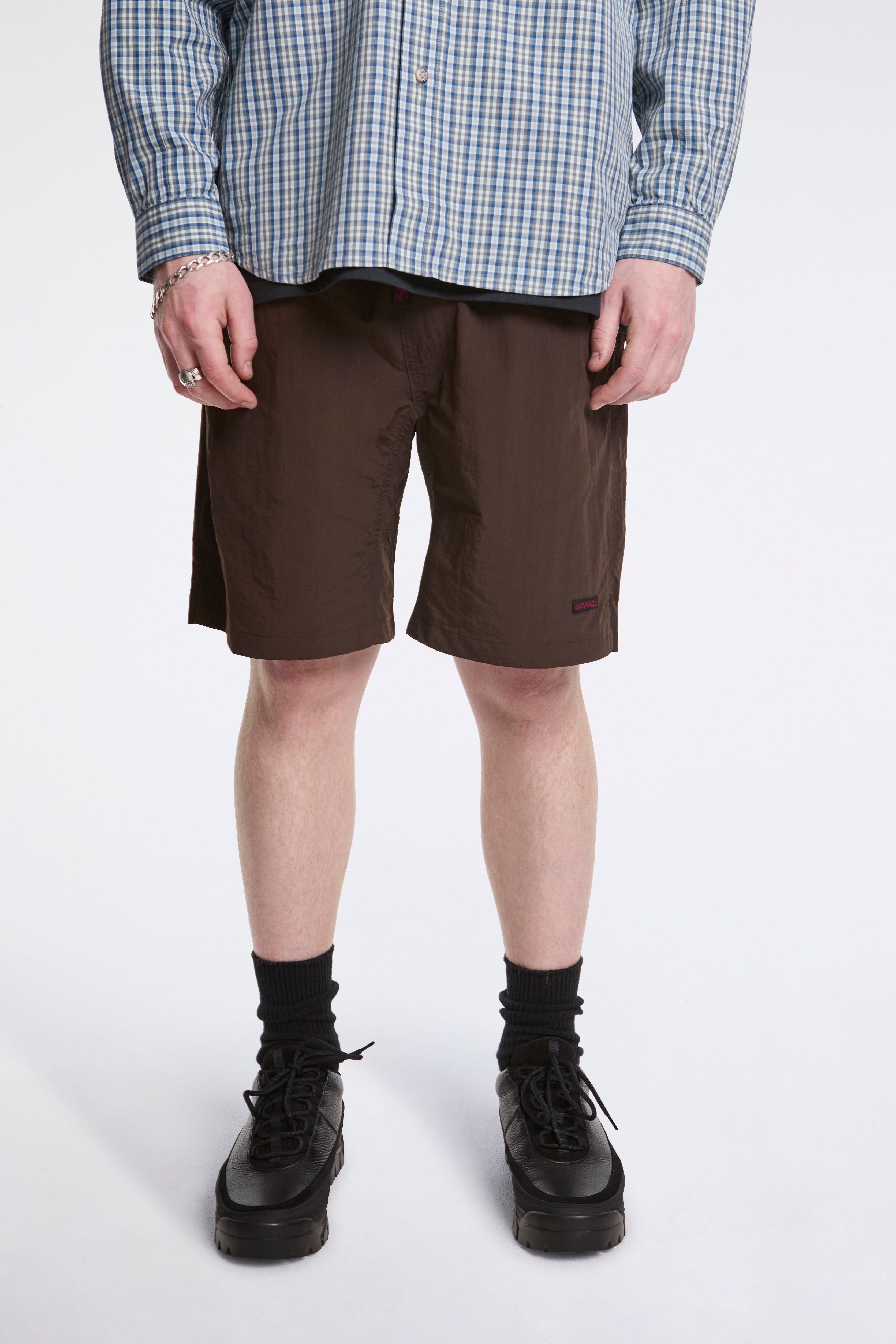Nylon Packable G-Short Chocolate